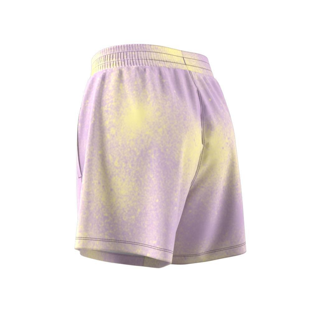 Allover Print Loose Shorts, Purple, , large image number 14