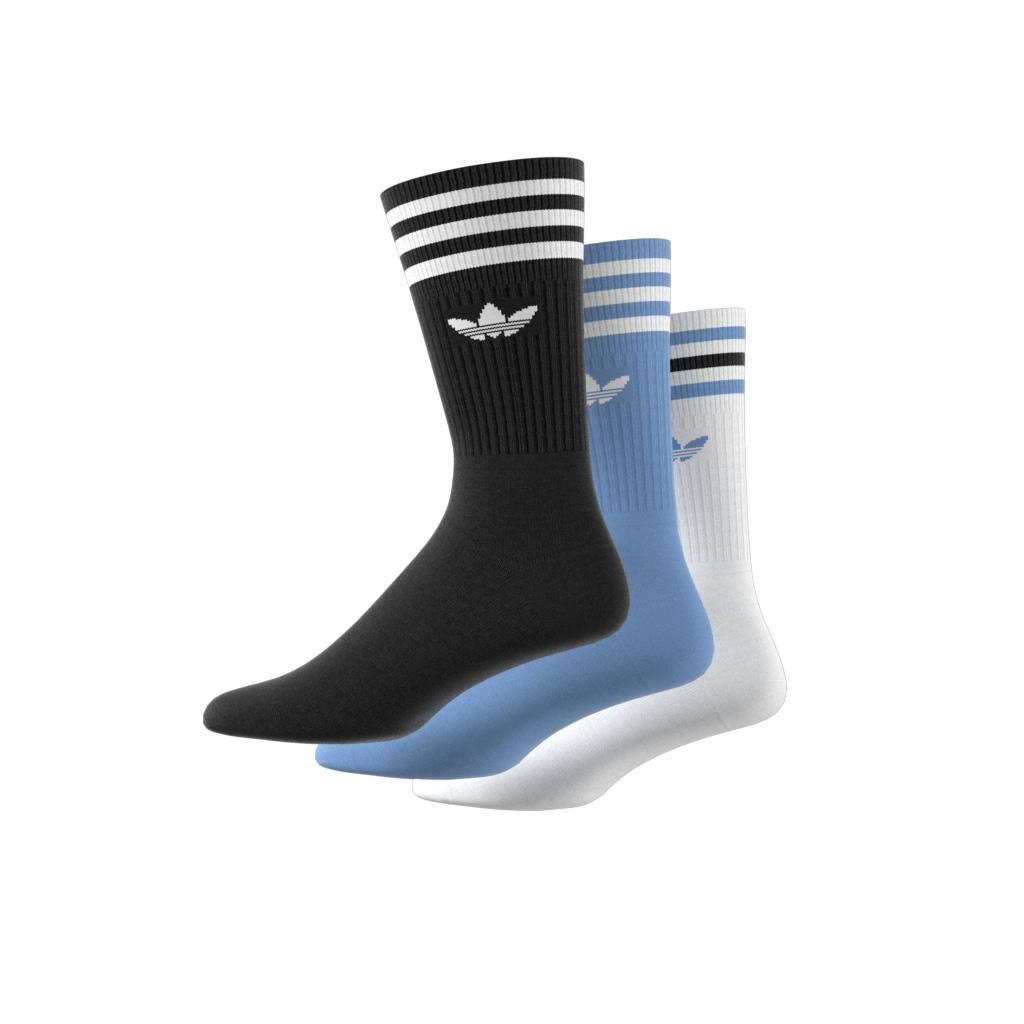 Unisex Crew Socks 3 Pairs, Multicolour, A901_ONE, large image number 0