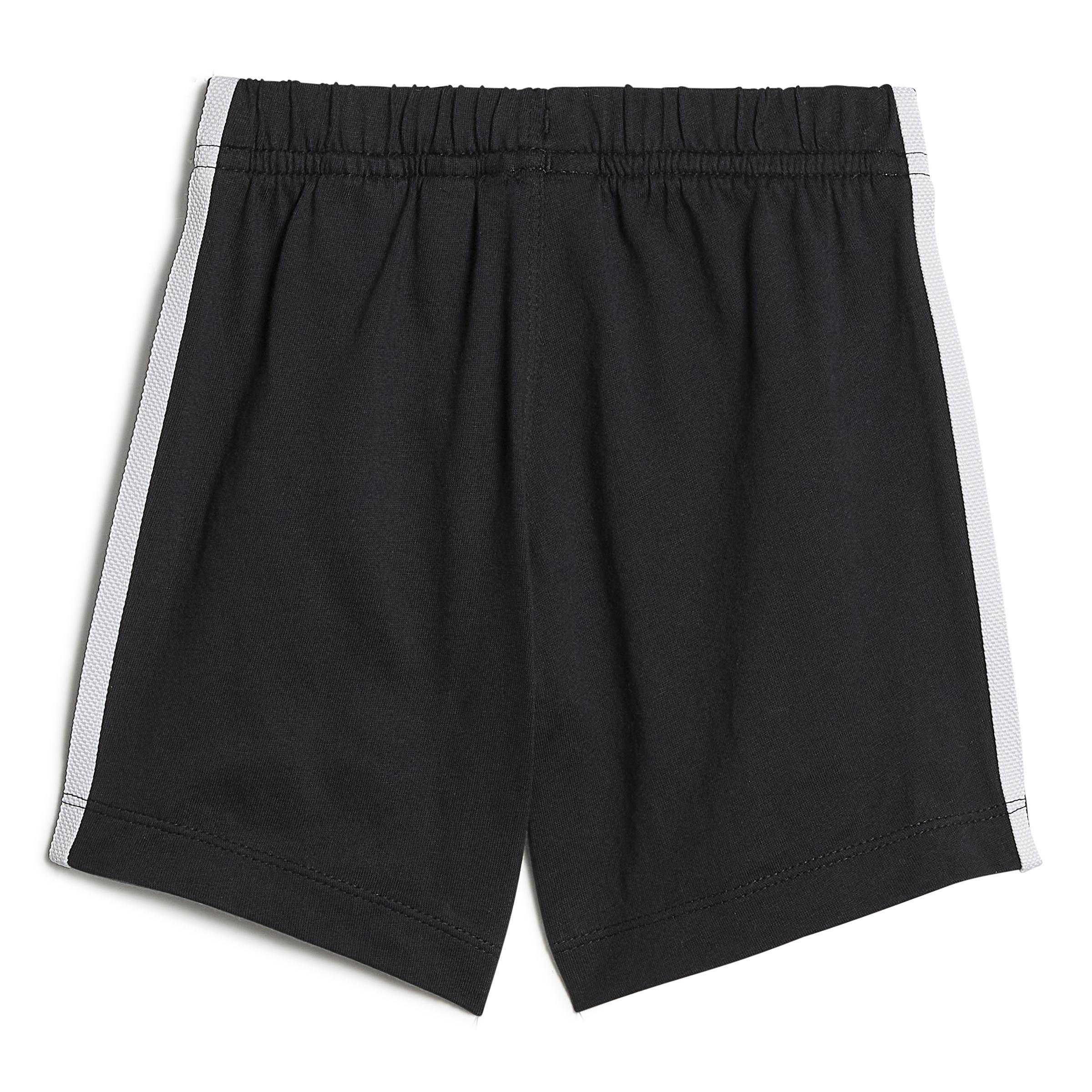 Unisex Kids Trefoil Shorts and Tee Set, White, A901_ONE, large image number 3