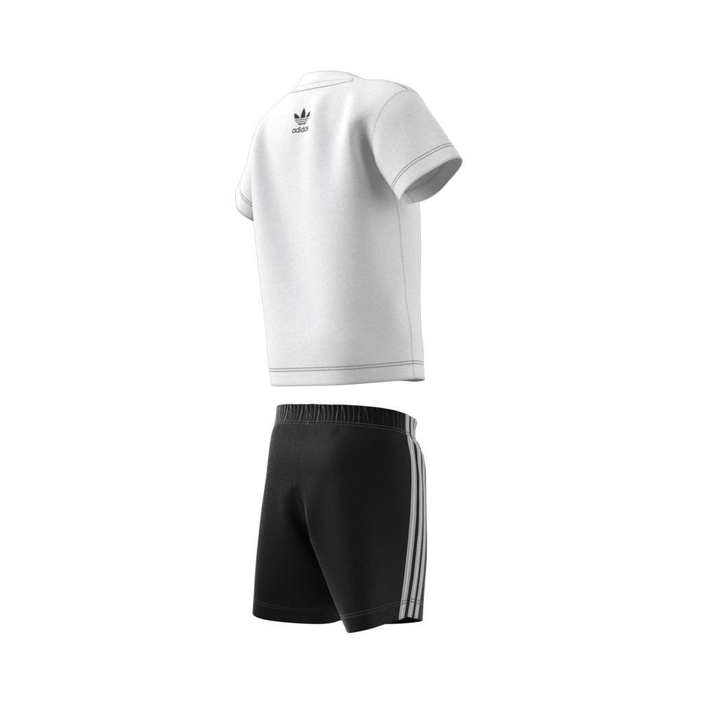 Unisex Kids Trefoil Shorts and Tee Set, White, A901_ONE, large image number 10