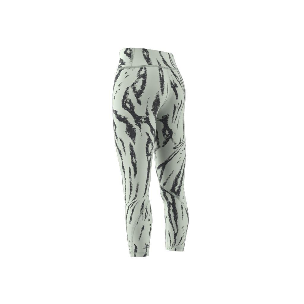 Optime Training Icons Print 7/8 Leggings, Green, , large image number 6