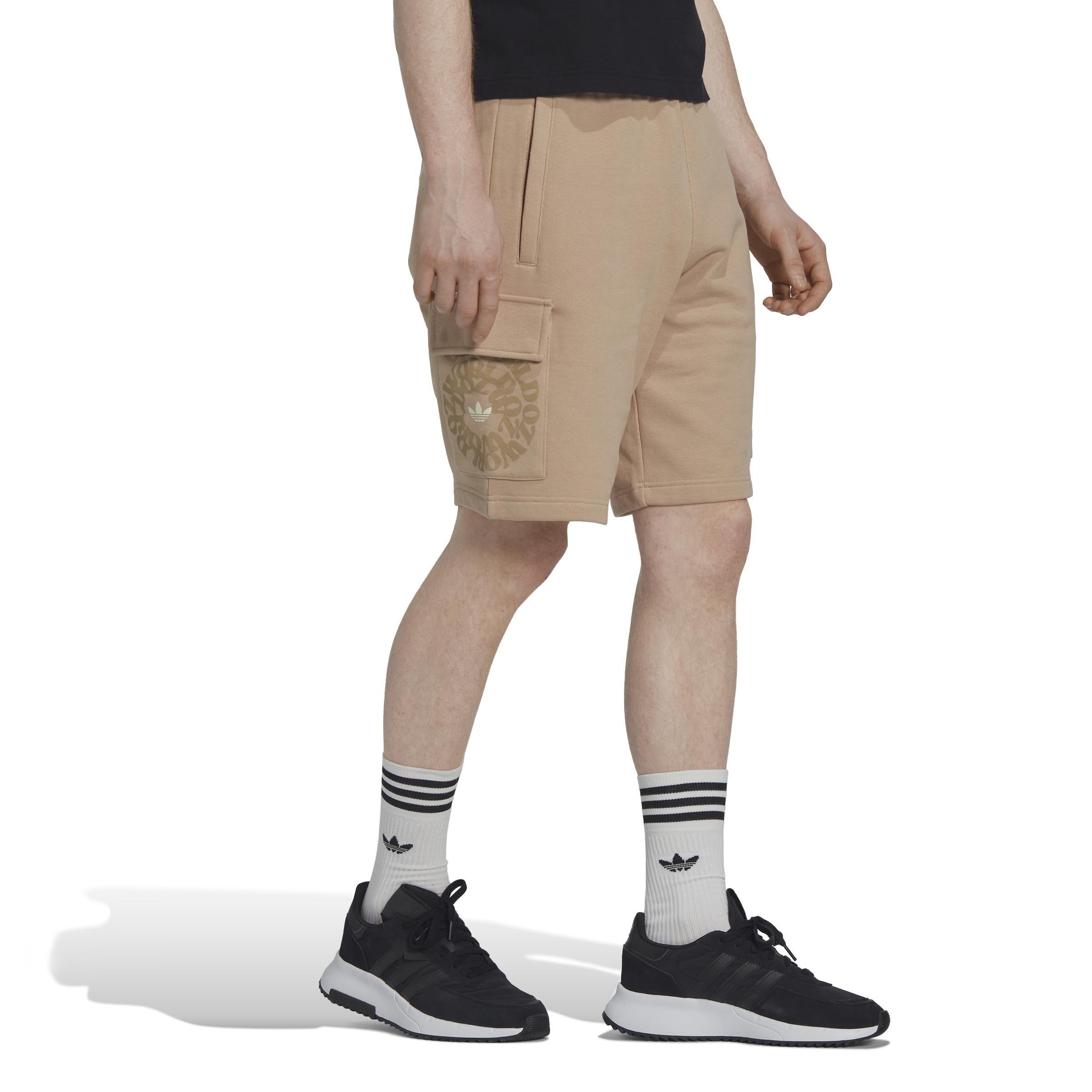 Graphic Ozworld Cargo Shorts, Beige, , large image number 0