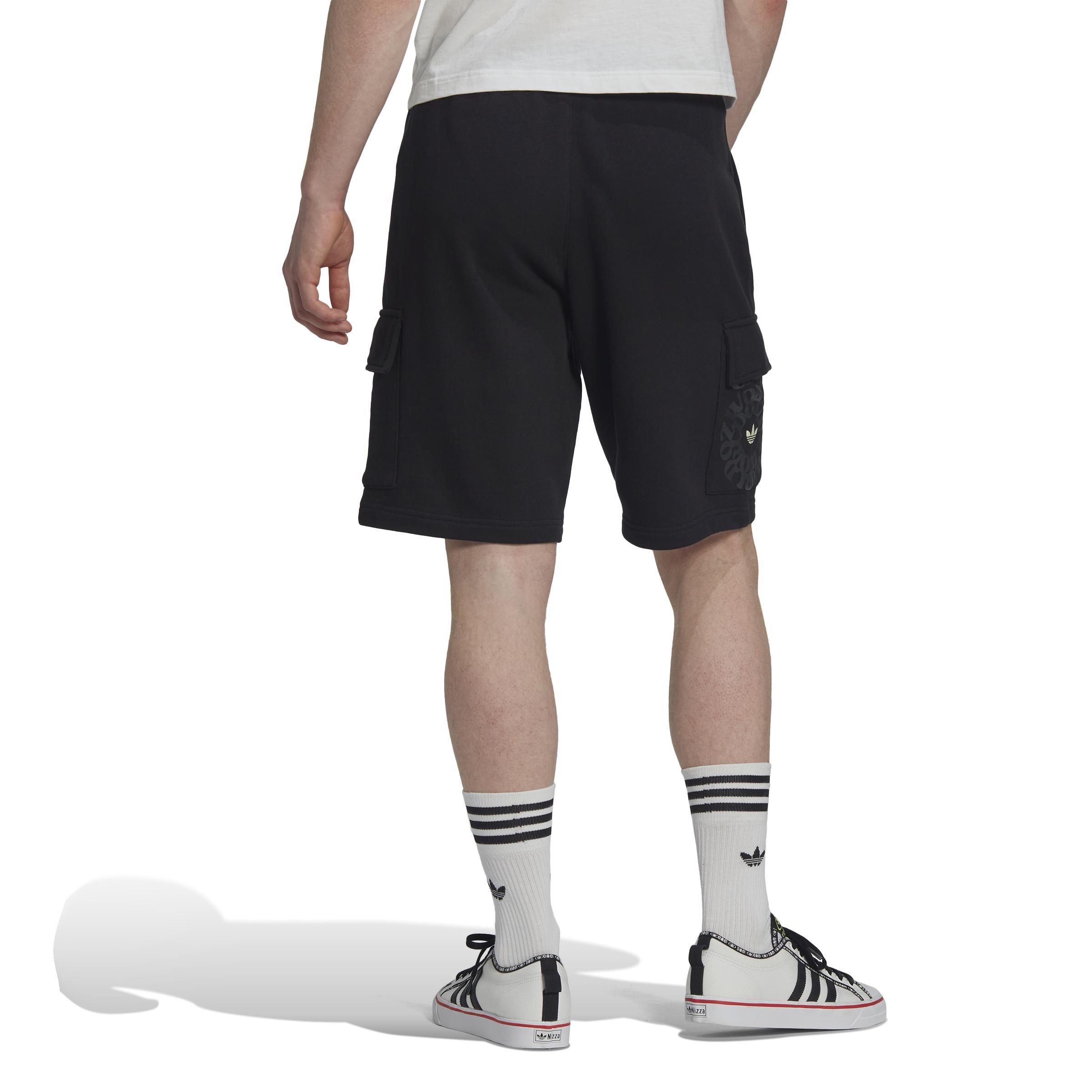 Graphic Ozworld Cargo Shorts, Black, A901_ONE, large image number 1