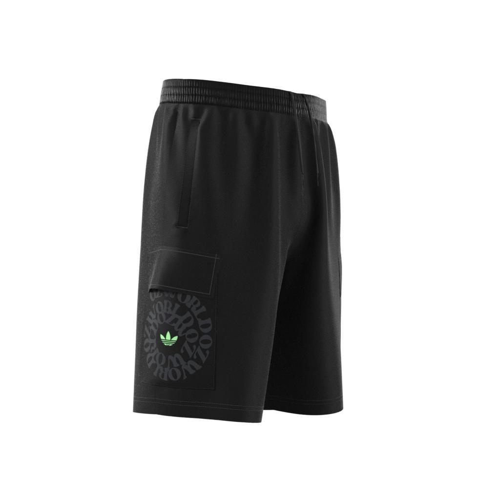 Graphic Ozworld Cargo Shorts, Black, A901_ONE, large image number 6
