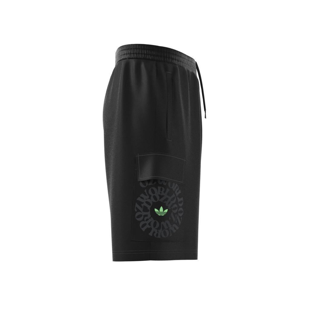 Graphic Ozworld Cargo Shorts, Black, A901_ONE, large image number 11