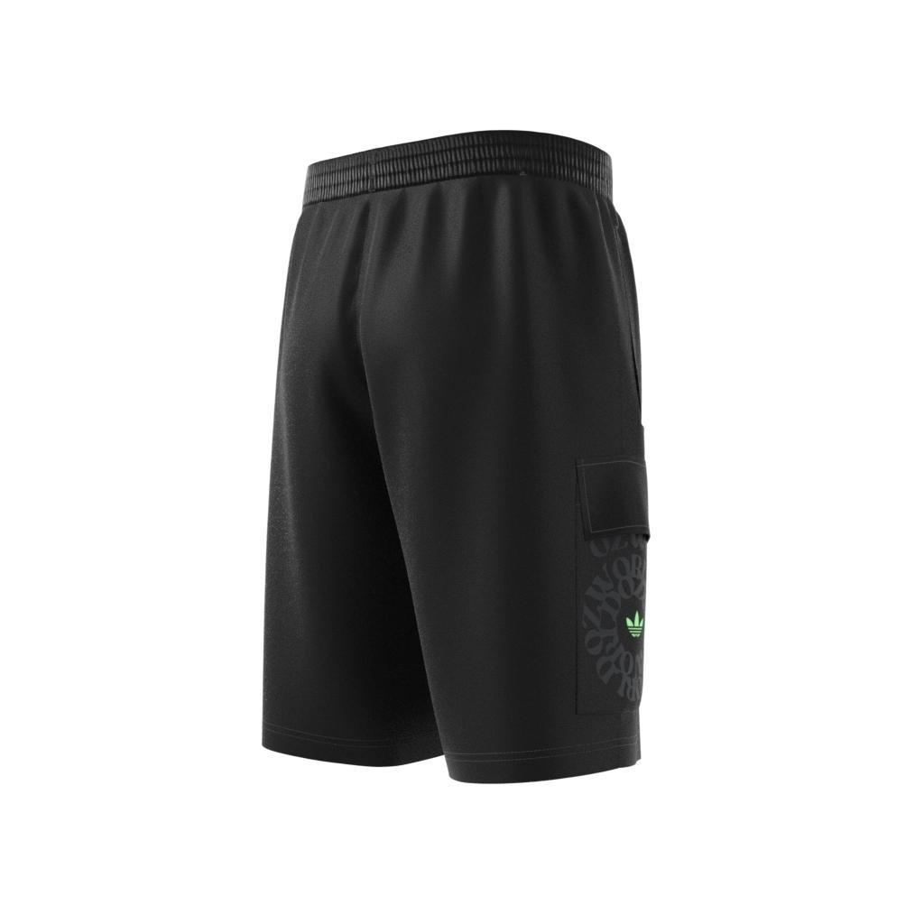 Graphic Ozworld Cargo Shorts, Black, A901_ONE, large image number 12
