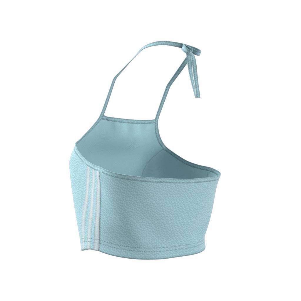 Adicolor Classics Poplin Halter-Neck Top, Blue, A901_ONE, large image number 7