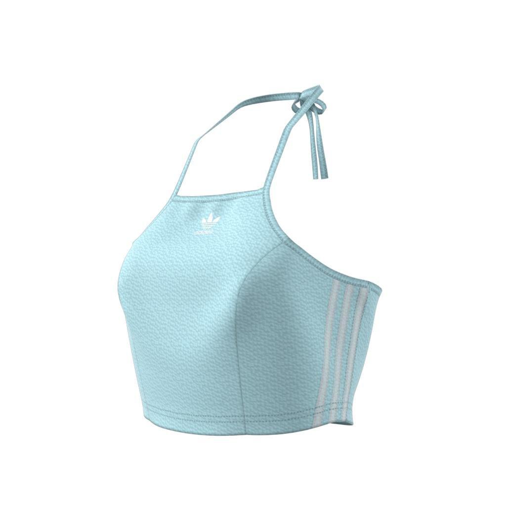 Adicolor Classics Poplin Halter-Neck Top, Blue, A901_ONE, large image number 12