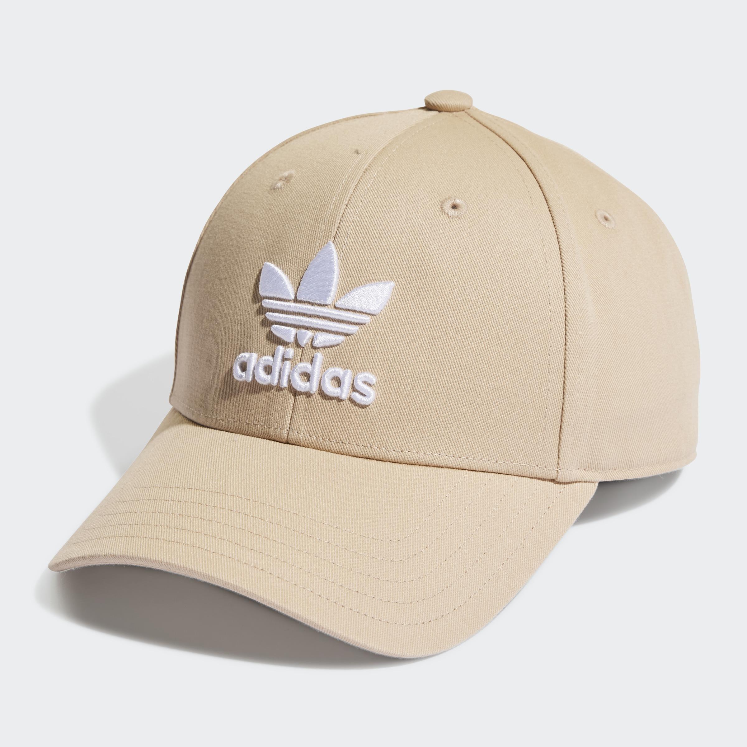 Unisex Trefoil Baseball Cap, Beige, A901_ONE, large image number 0