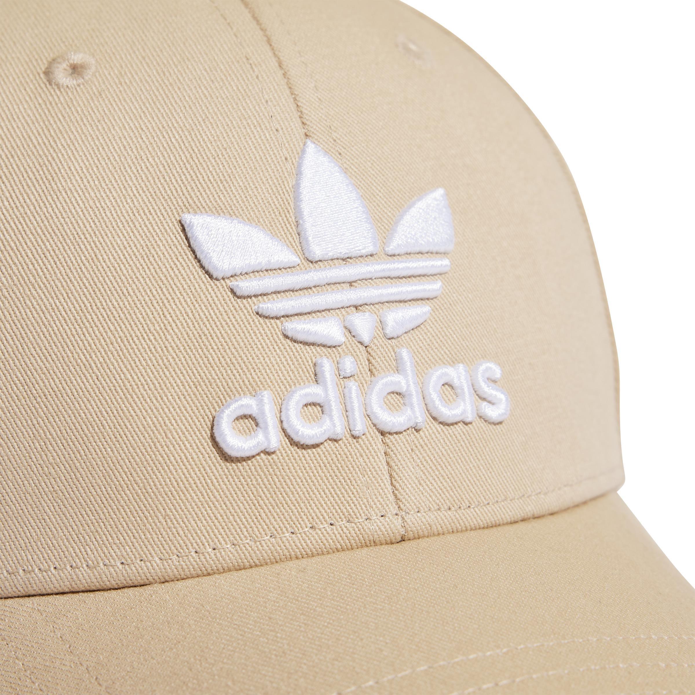 Unisex Trefoil Baseball Cap, Beige, A901_ONE, large image number 3