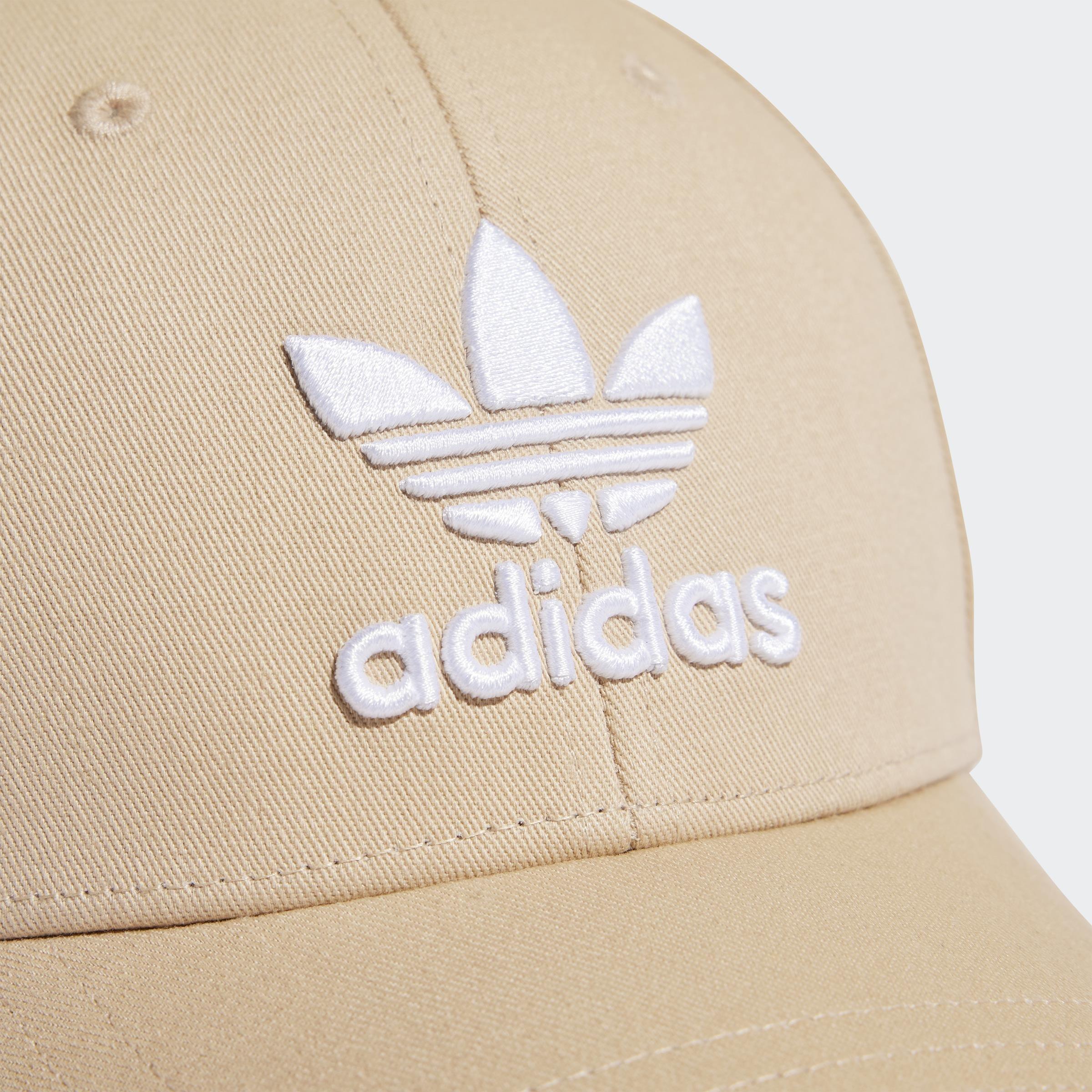 Unisex Trefoil Baseball Cap, Beige, A901_ONE, large image number 3