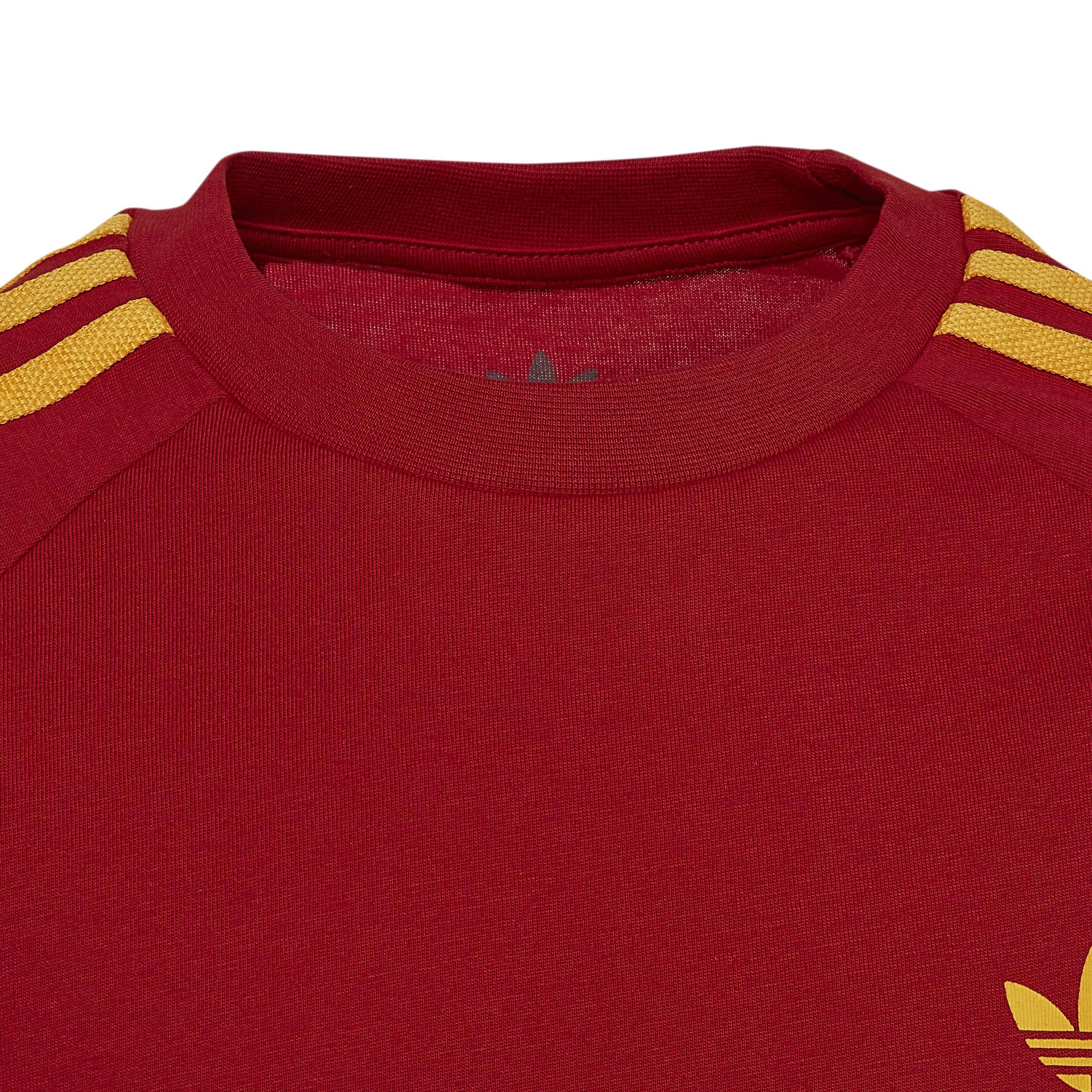 Unisex Adicolor 3-Stripes T-Shirt, Red, A901_ONE, large image number 4