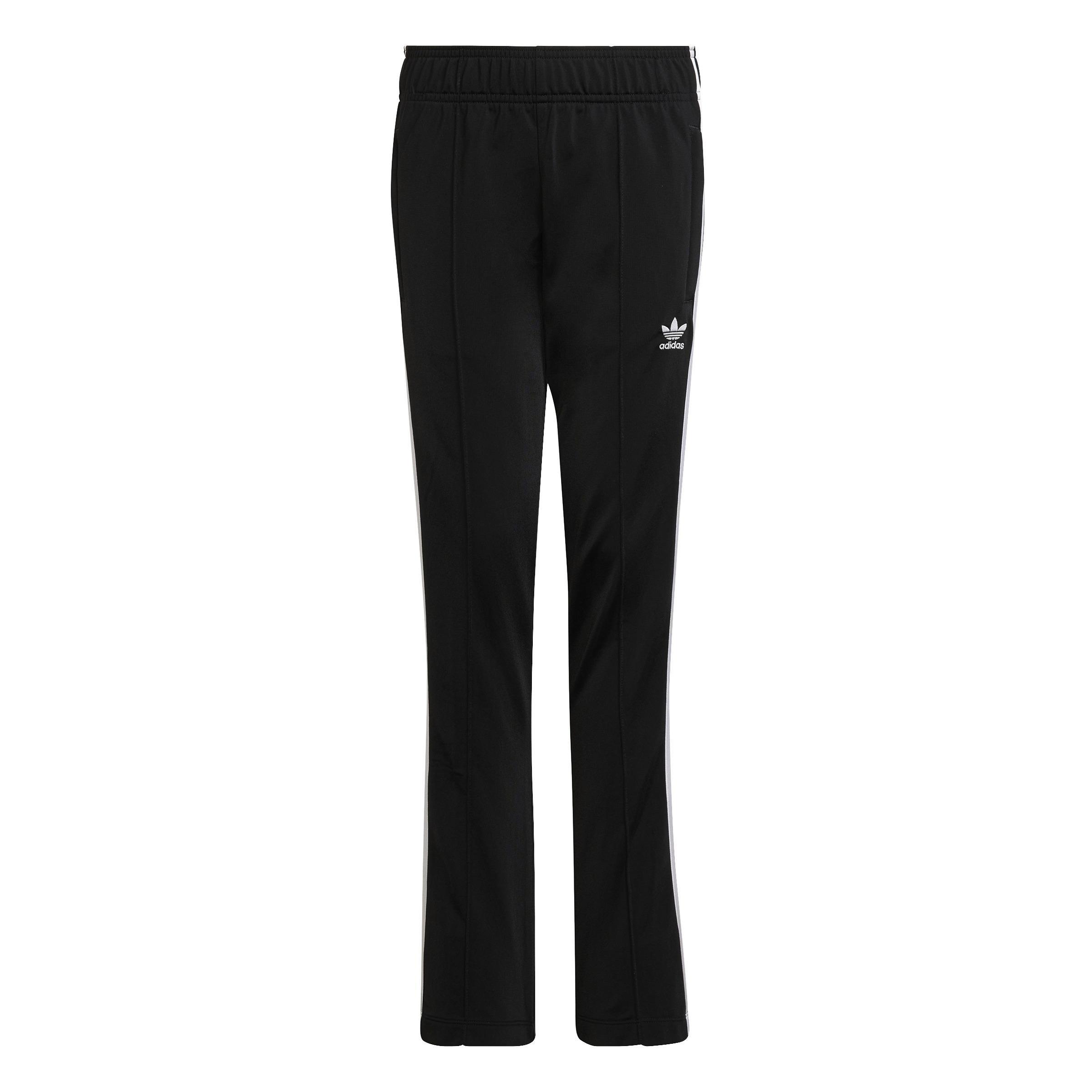Kids 3-Stripes Flared Tracksuit Bottoms, Black, A901_ONE, medium
