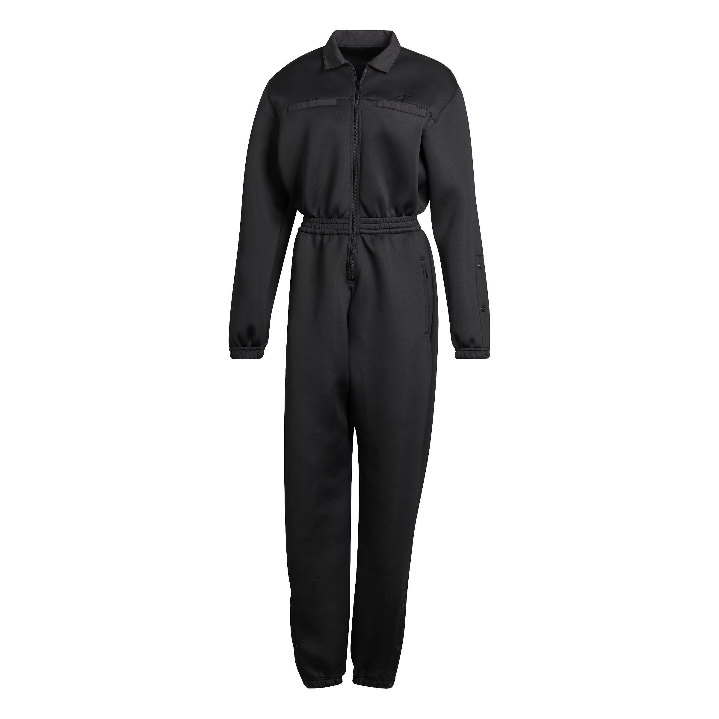 Spacer Jumpsuit With Nylon Pocket Overlays, Black, A901_ONE, large image number 3