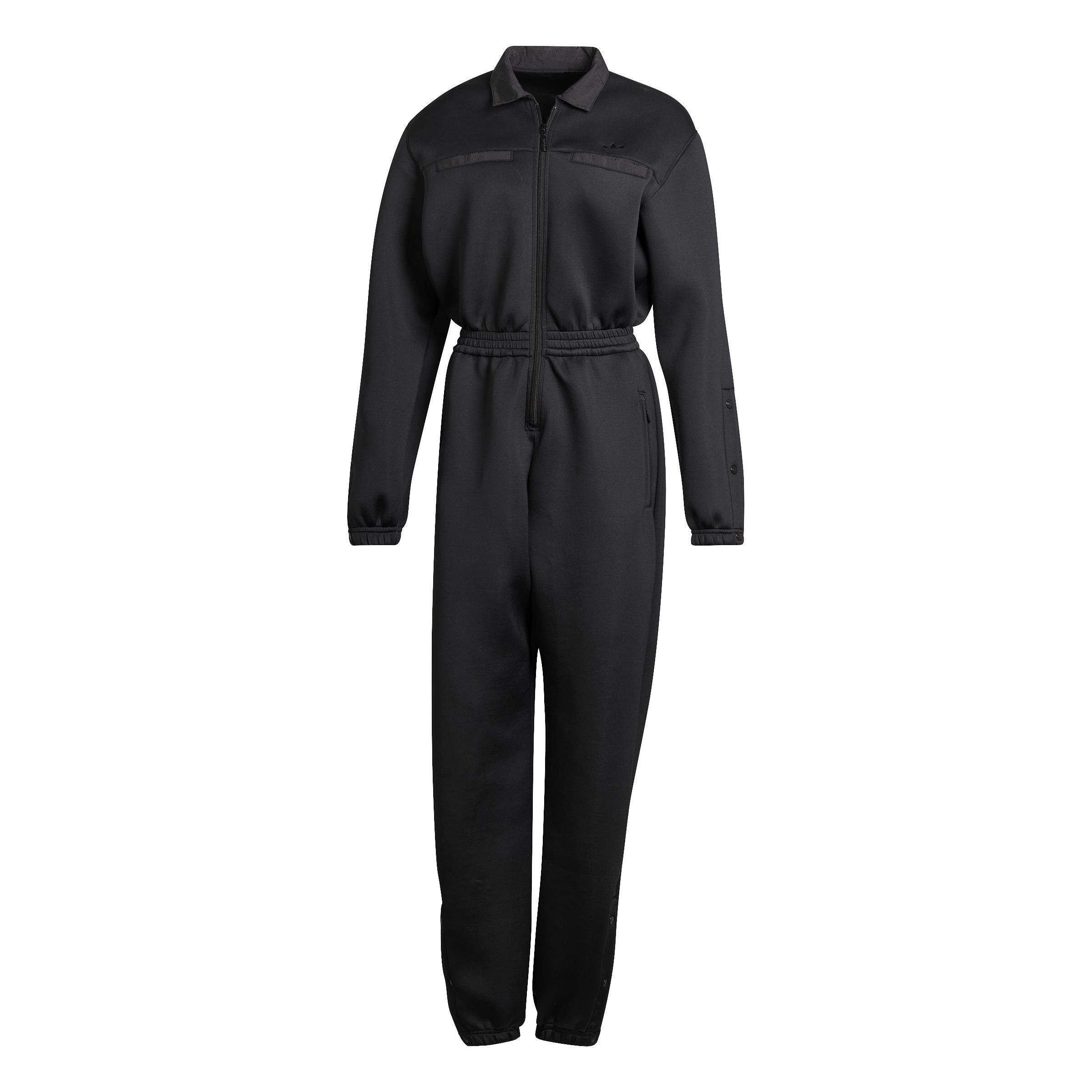 Spacer Jumpsuit With Nylon Pocket Overlays, Black, A901_ONE, large image number 5