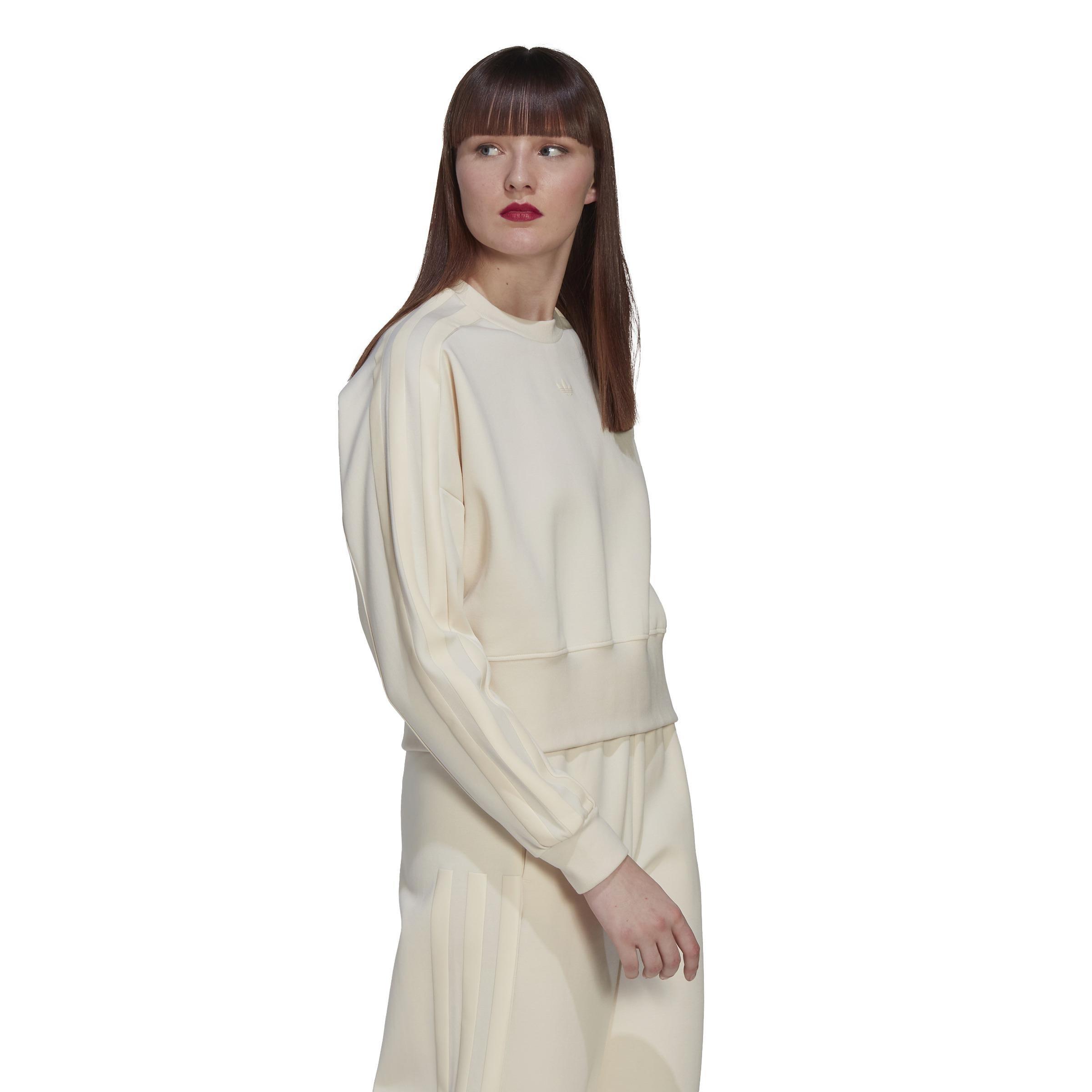 Adicolor Contempo Chunky 3-Stripes Sweatshirt, Beige, A901_ONE, large image number 6