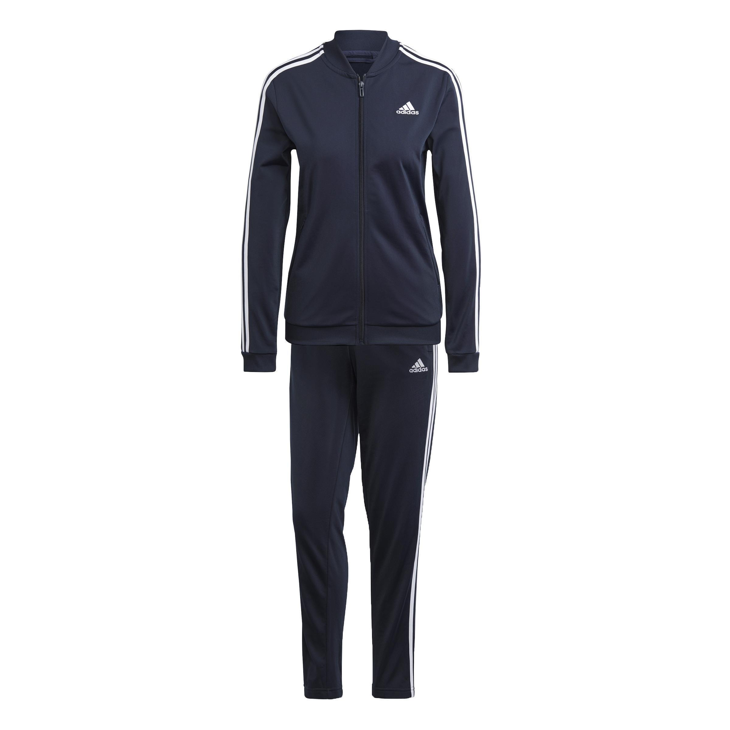 Essentials 3-Stripes Track Suit, Blue, A901_ONE, large image number 0