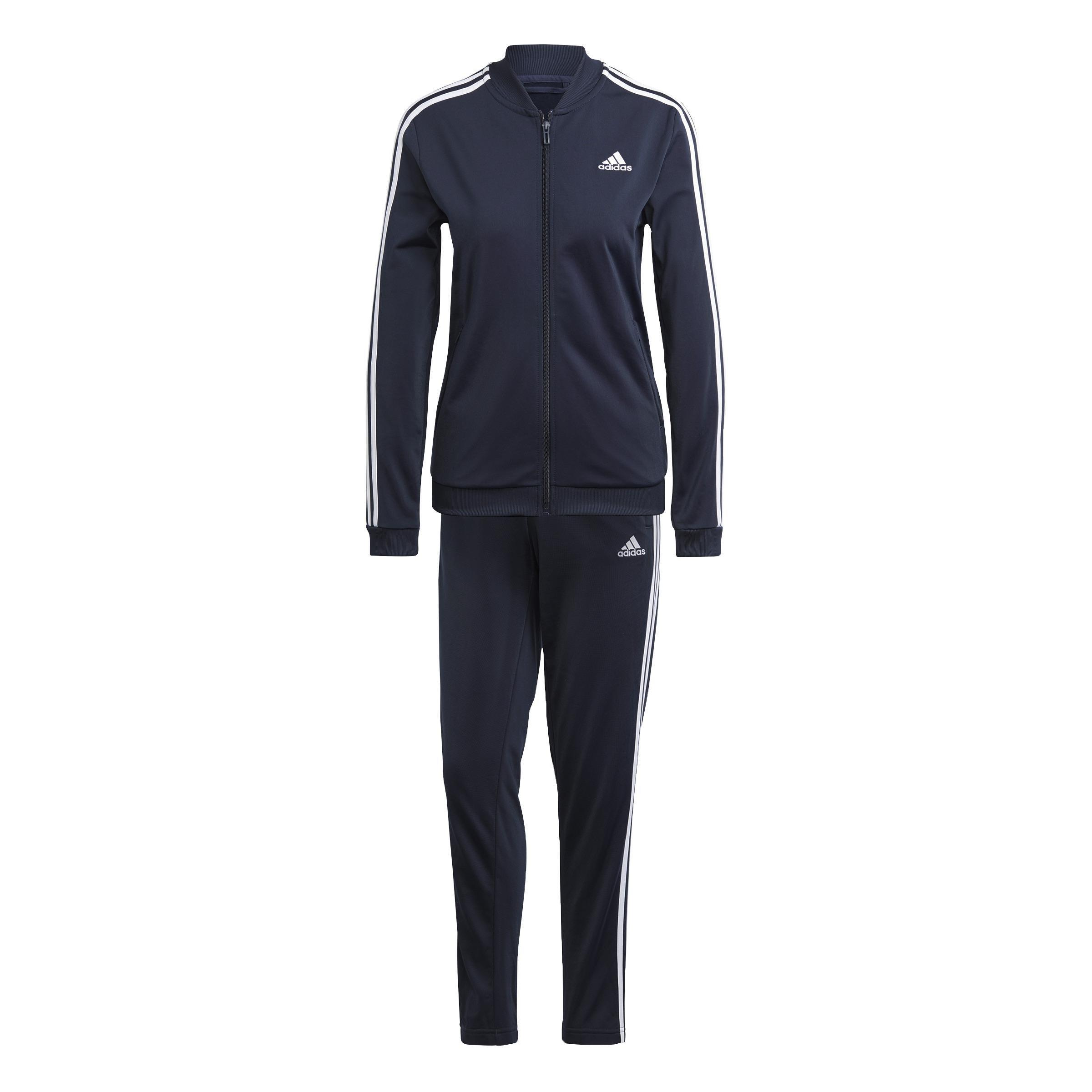 Essentials 3-Stripes Track Suit, Blue, A901_ONE, medium