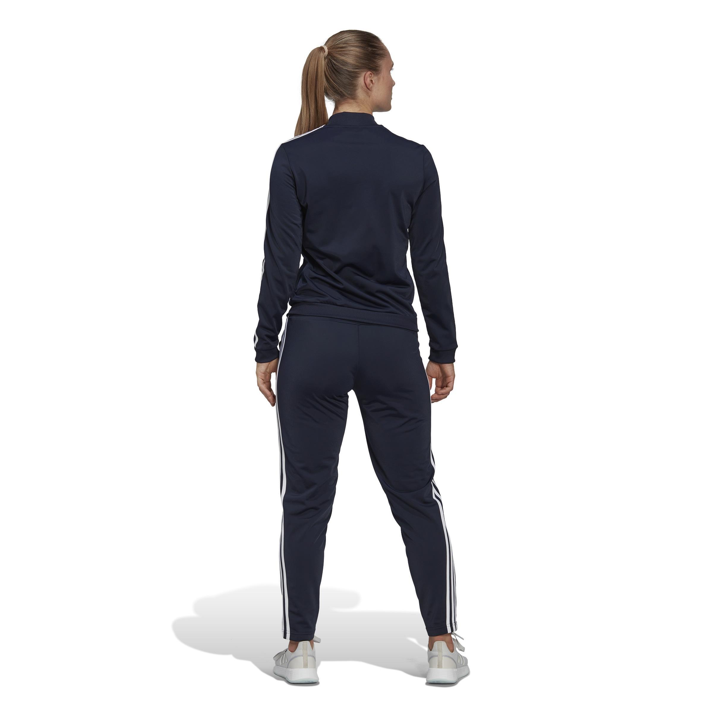 Essentials 3-Stripes Track Suit, Blue, , large image number 3