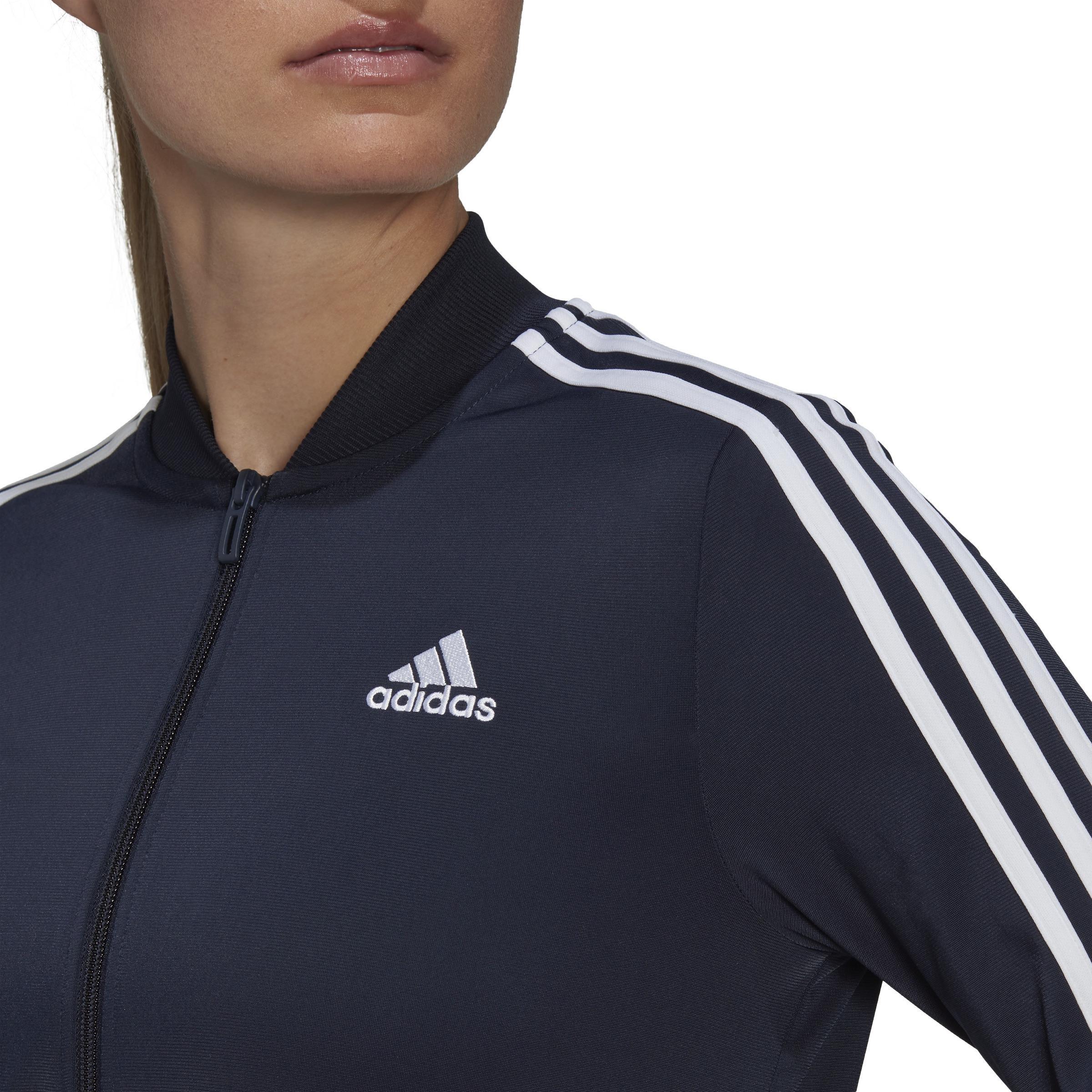 Essentials 3-Stripes Track Suit, Blue, , large image number 4