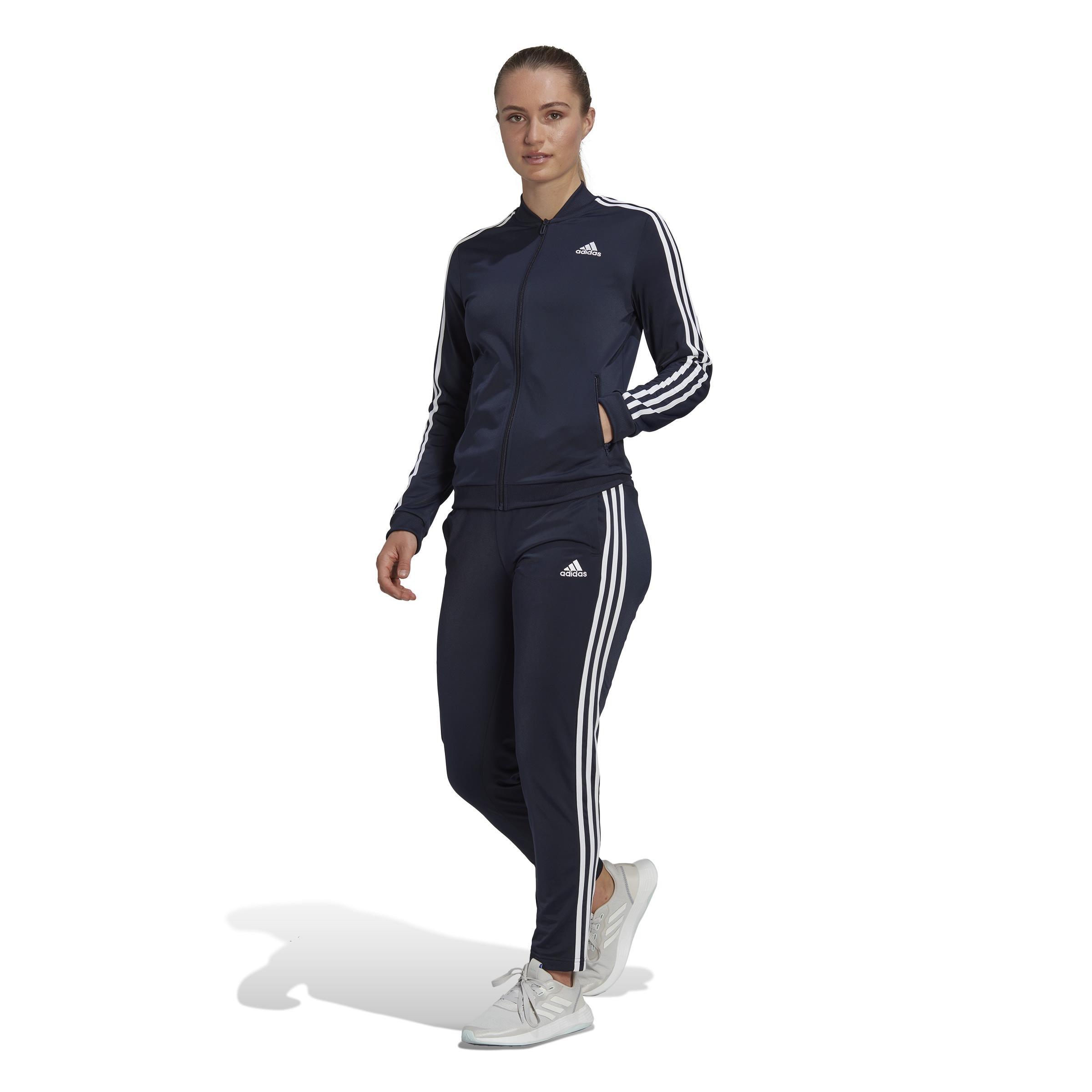 Essentials 3-Stripes Track Suit, Blue, , large image number 10