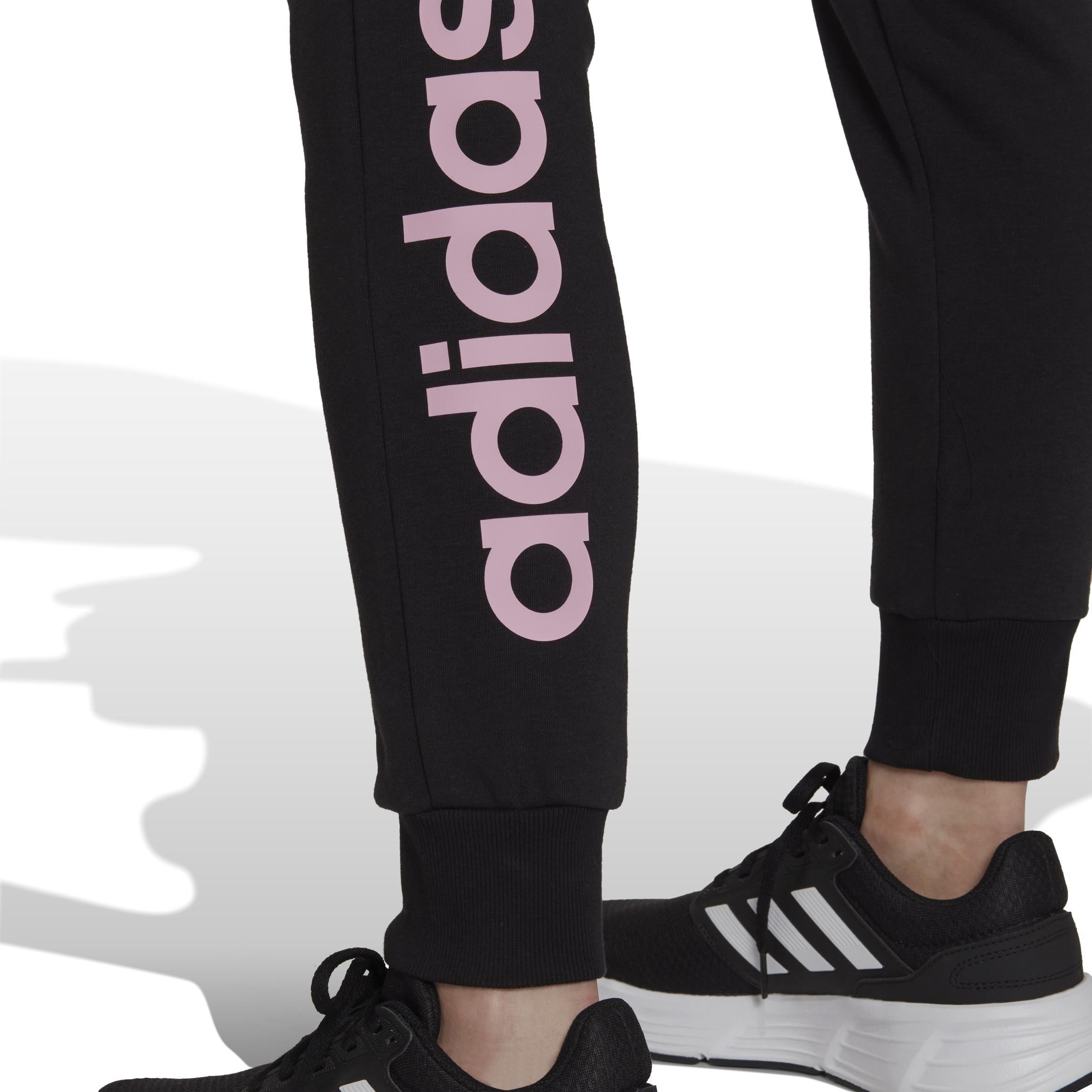 Essentials Fleece Logo Joggers, Black, A901_ONE, large image number 4