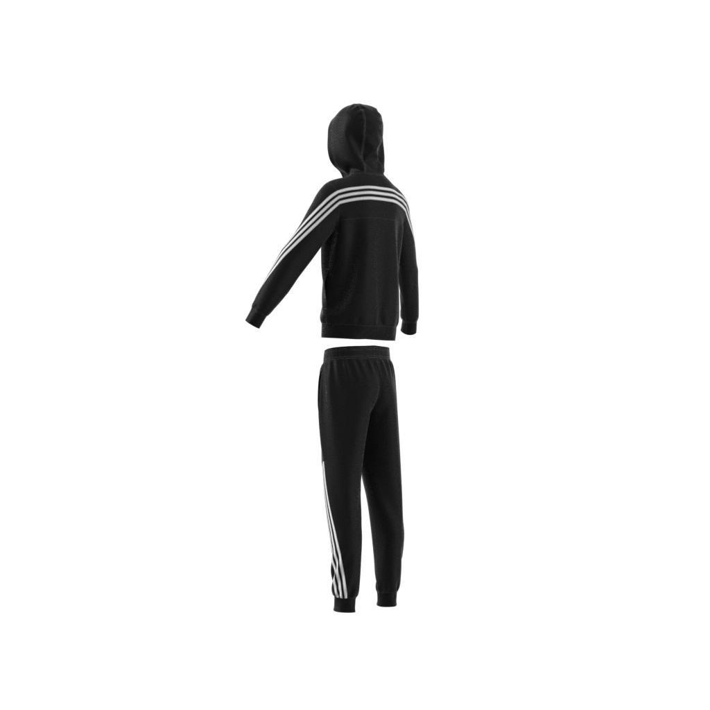 Kids 3-Stripes Tracksuit, Black, A901_ONE, large image number 7