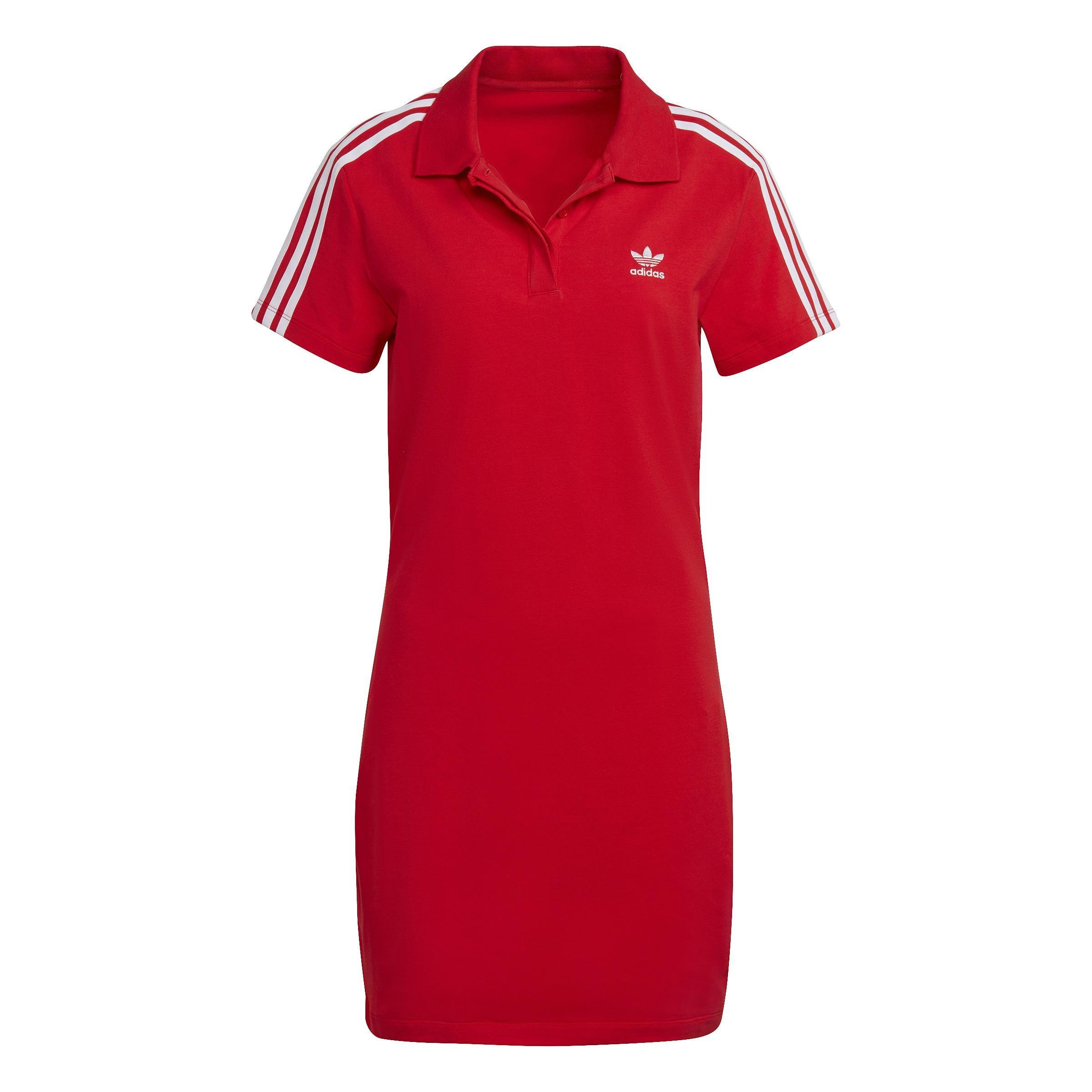 Adicolor Classics Tee Dress, Red, A901_ONE, large image number 0