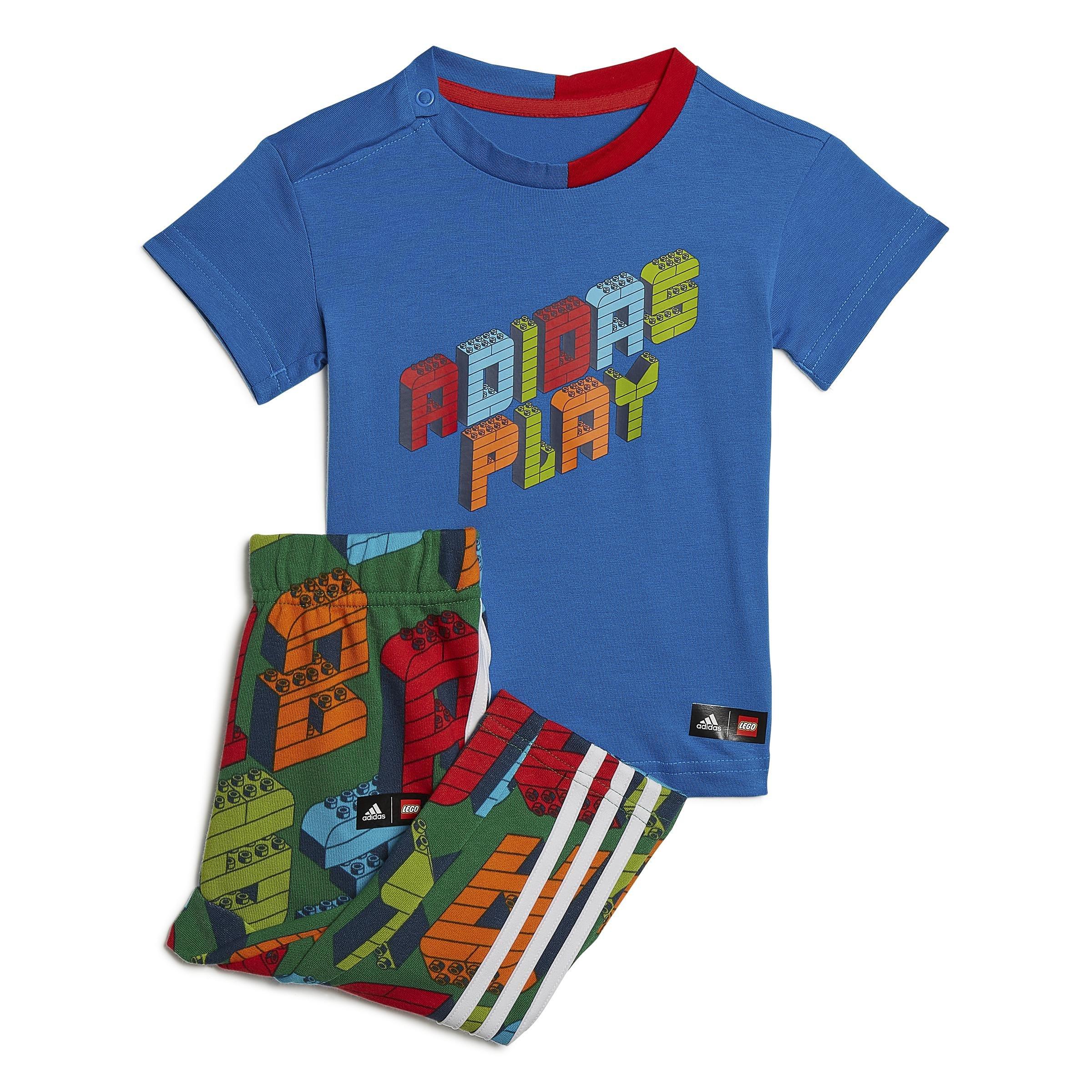 Unisex Classic Lego Tee And Pants Set, Blue, A901_ONE, large image number 0