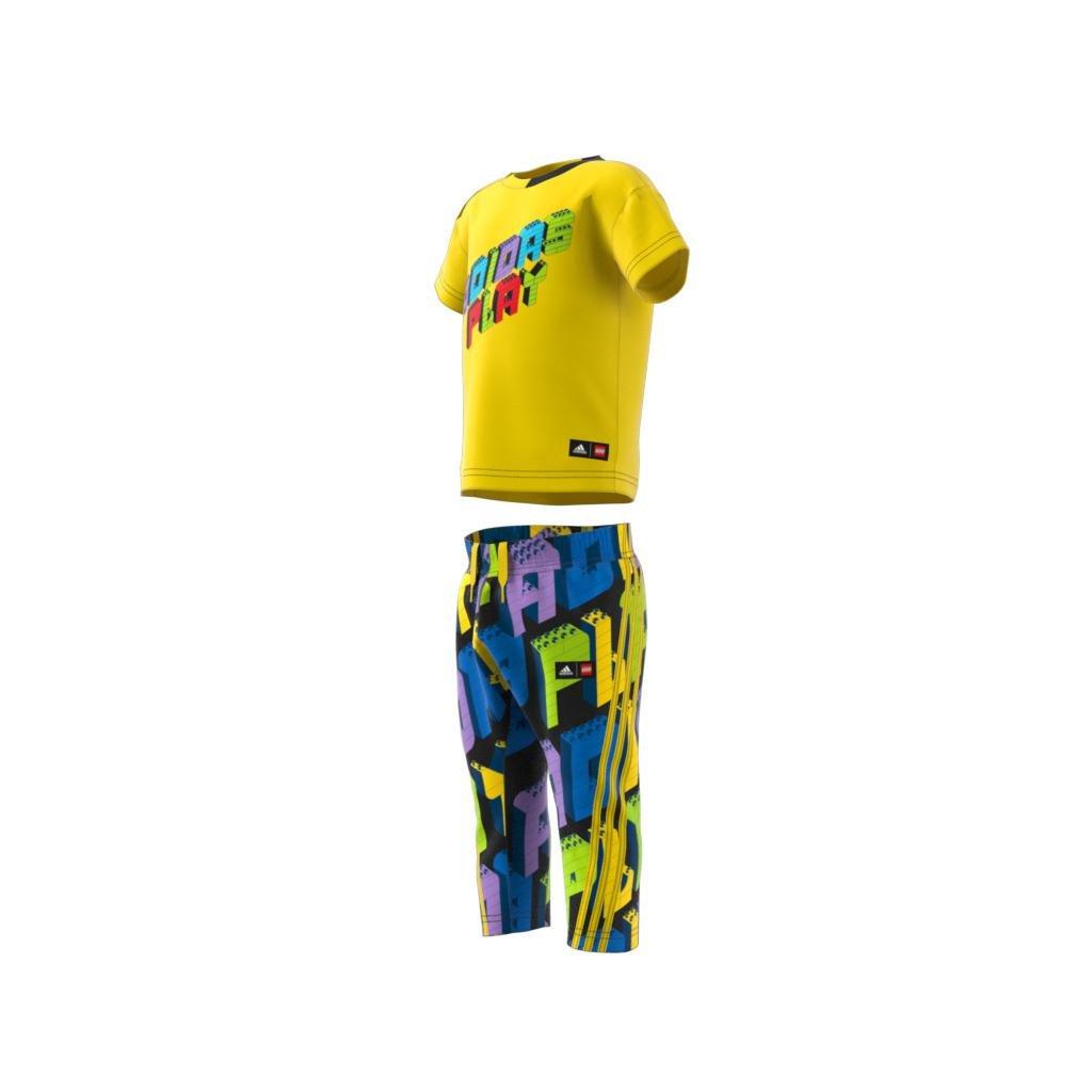 Unisex Kids Classic Lego Tee And Pants Set, Yellow, , large image number 10