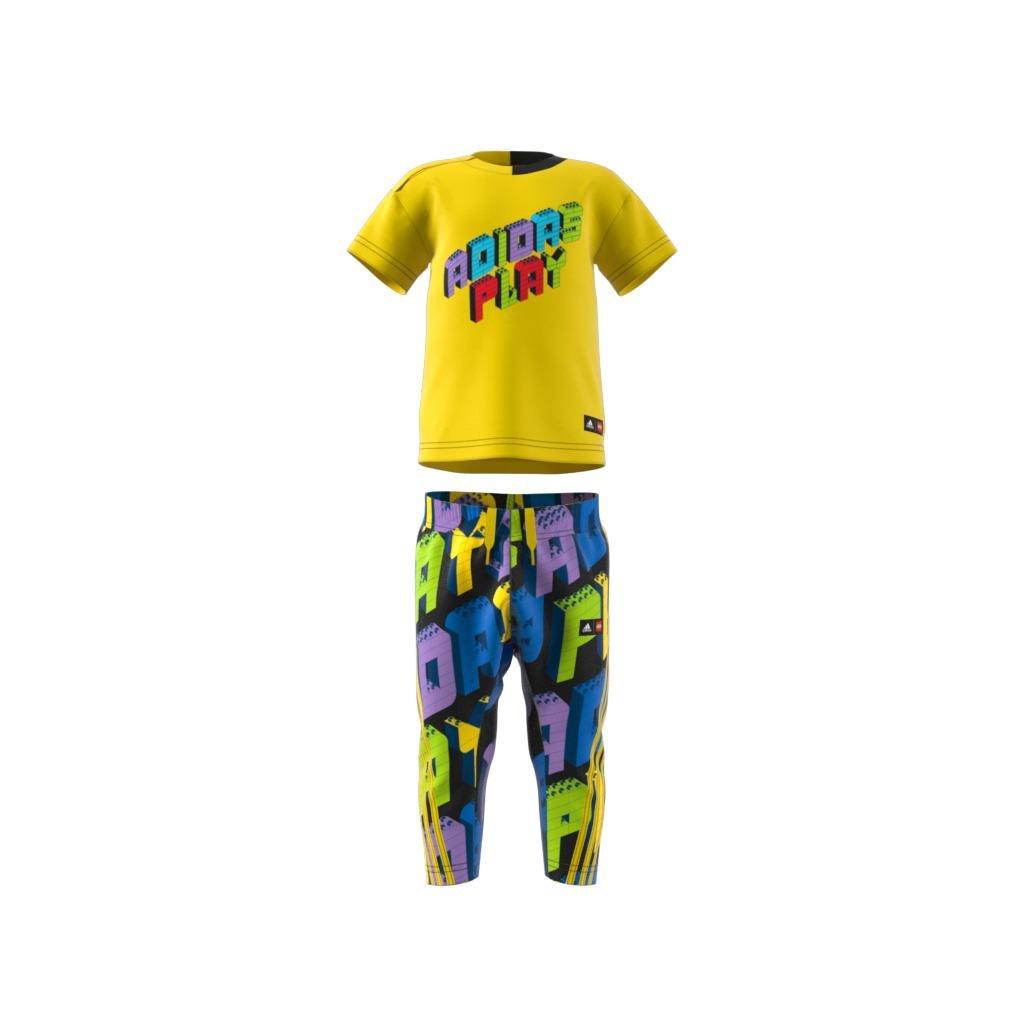 Unisex Kids Classic Lego Tee And Pants Set, Yellow, , large image number 11