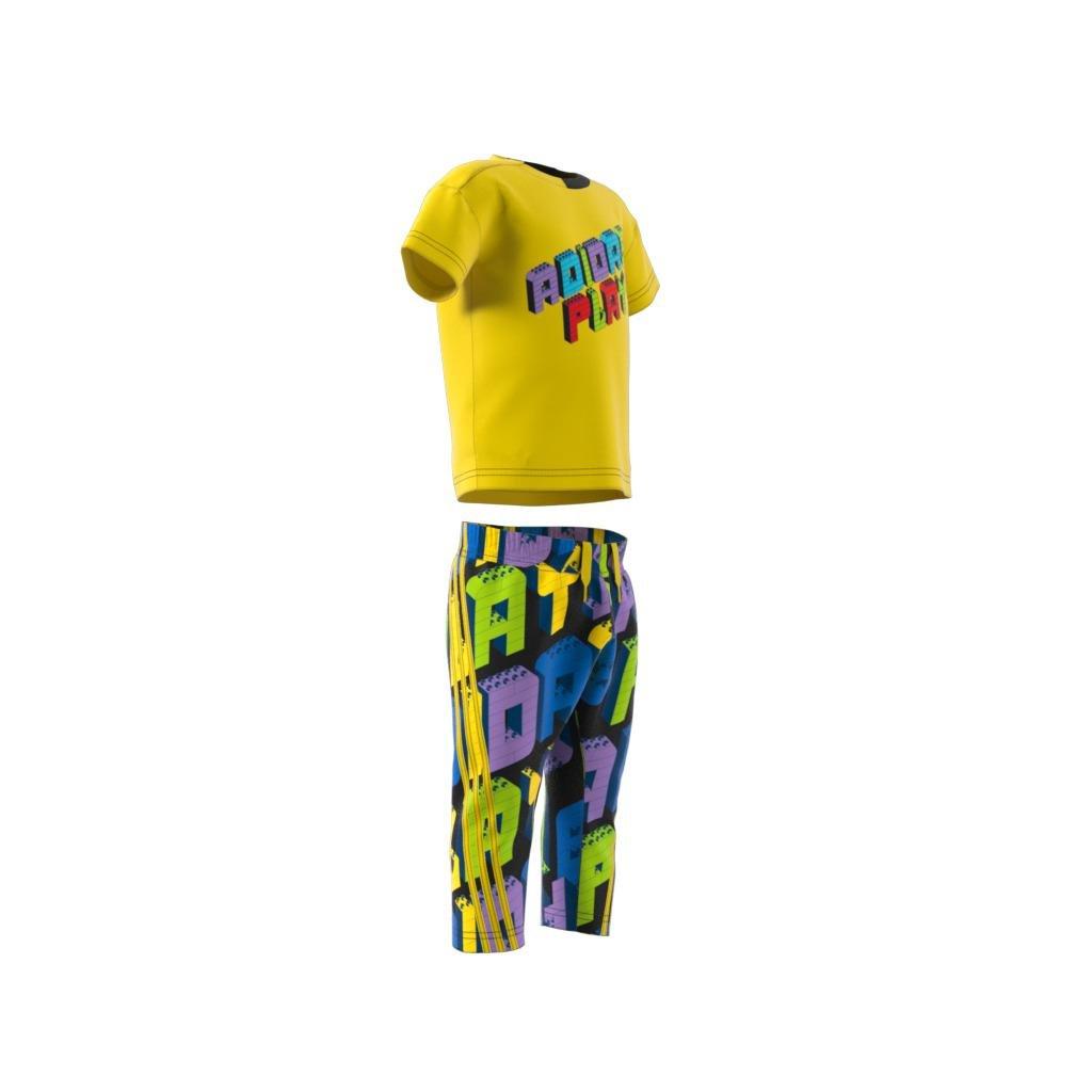Unisex Kids Classic Lego Tee And Pants Set, Yellow, , large image number 12