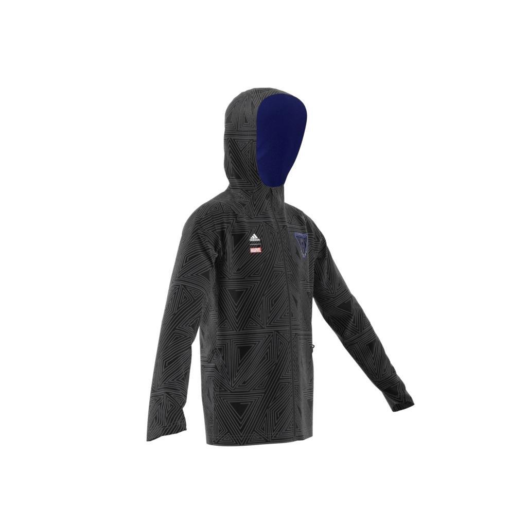 Unisex Kids Marvel Black Panther Fleece Hoodie, Black, A901_ONE, large image number 7