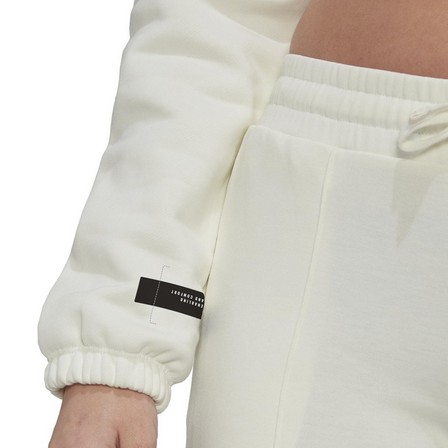 Women Cropped Half-Zip Sweatshirt, White, A901_ONE, large image number 6