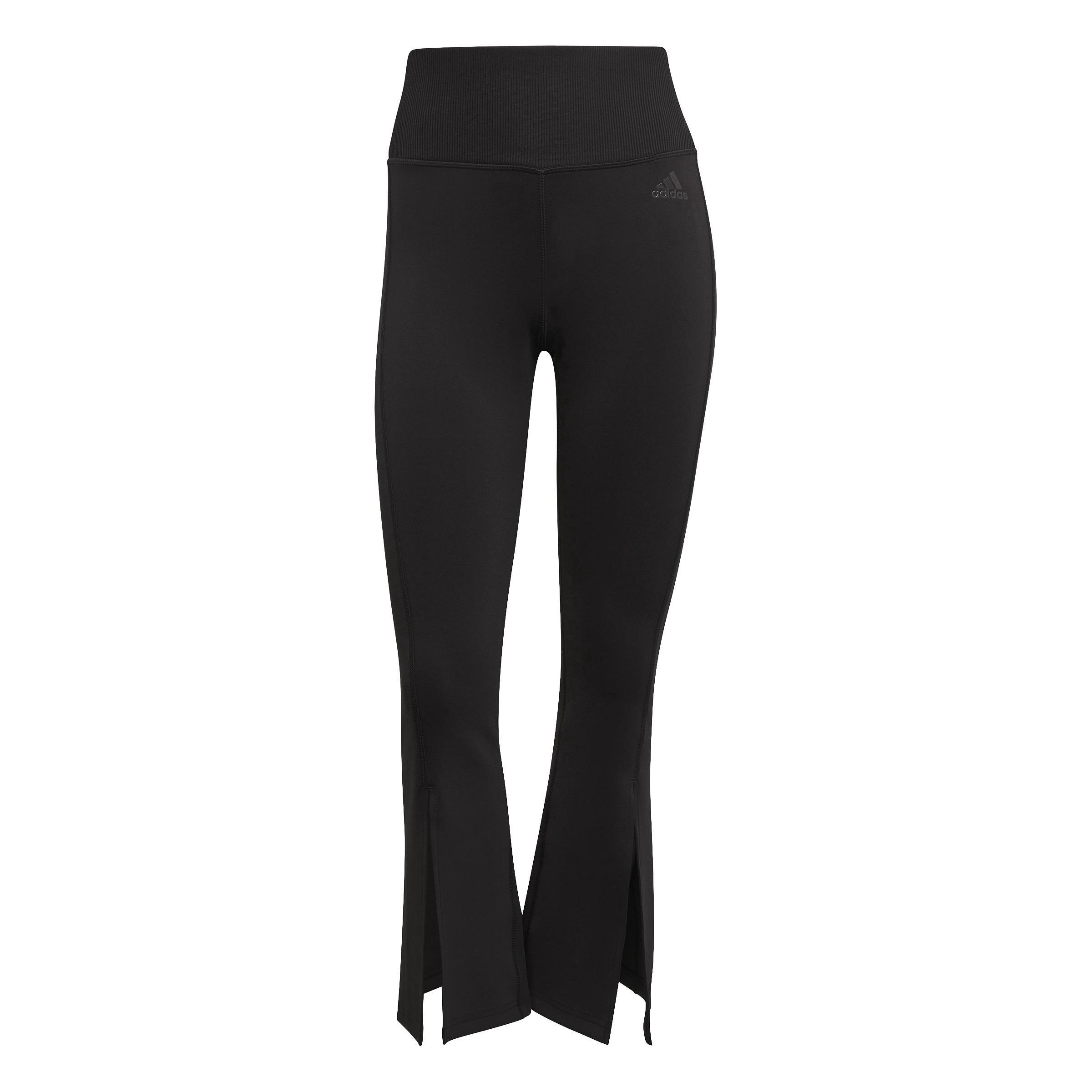 Hyperglam Flared Rib Tracksuit Bottoms, Black, A901_ONE, large image number 3