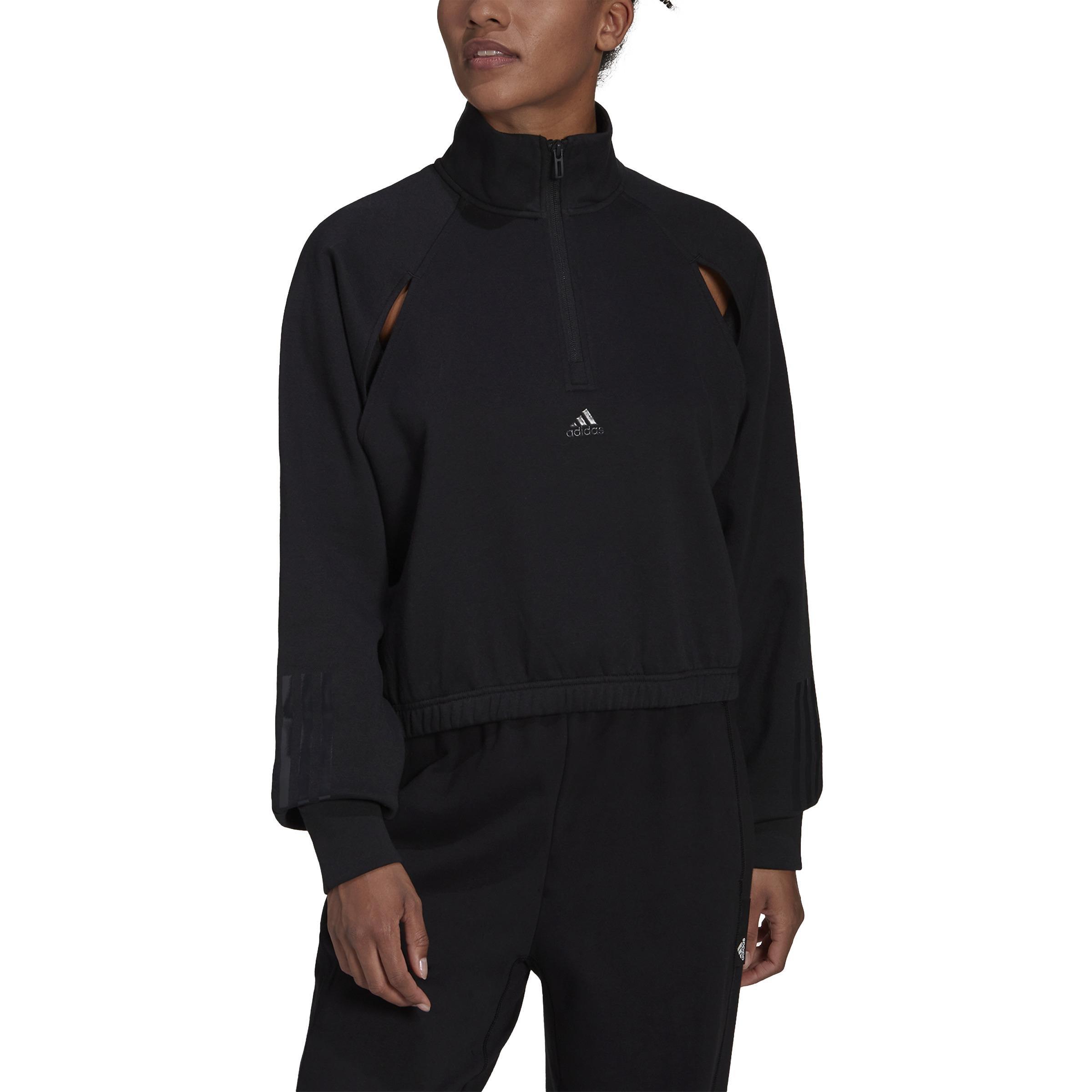 Hyperglam Fleece Sweatshirt, Black, A901_ONE, large image number 2