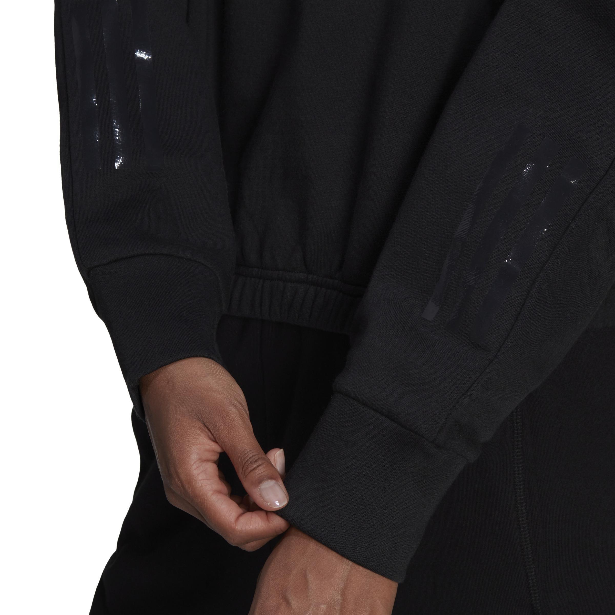 Hyperglam Fleece Sweatshirt, Black, A901_ONE, large image number 7