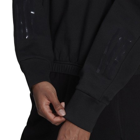 Women Hyperglam Fleece Sweatshirt, Black, A901_ONE, large image number 7