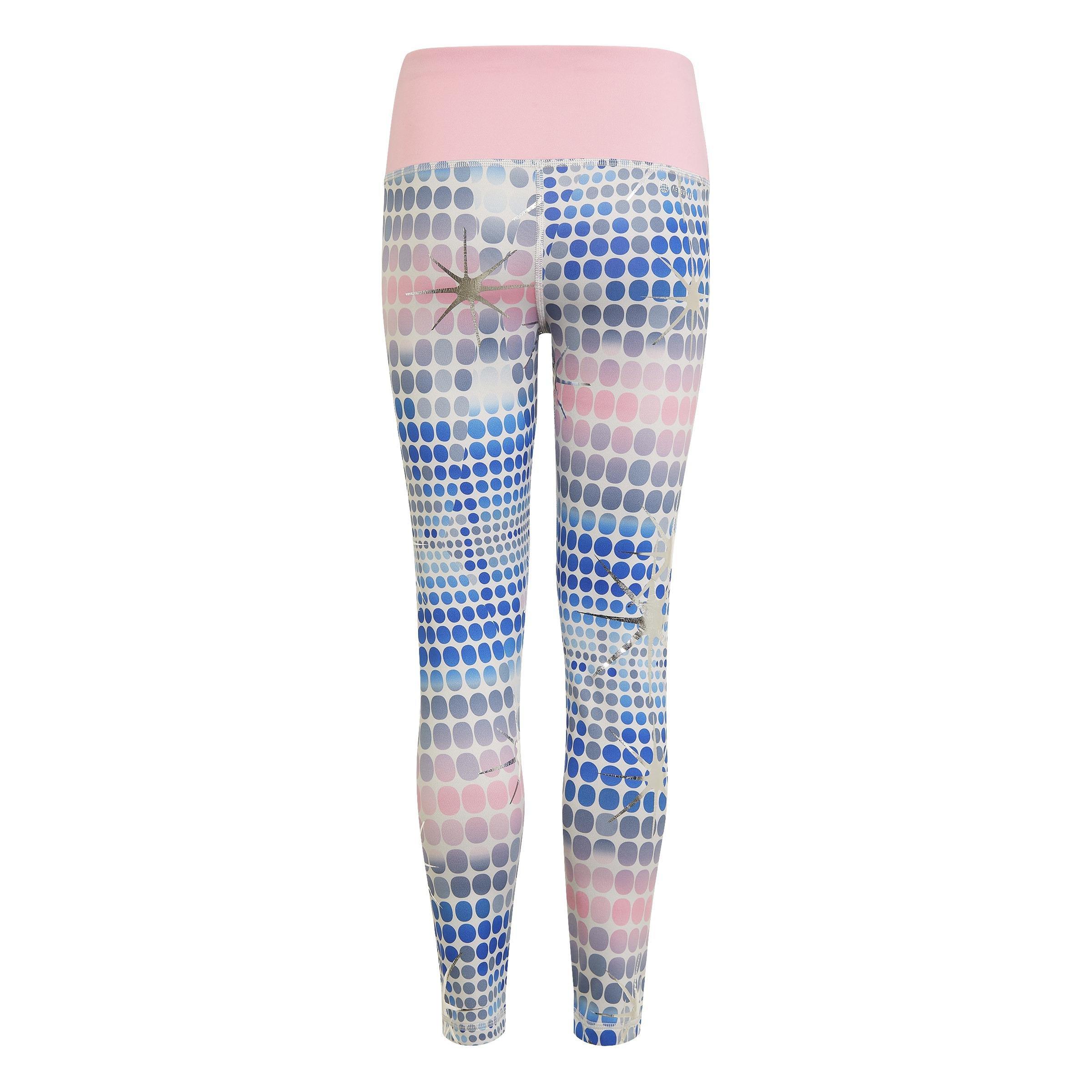 Kids Dance Allover Print Leggings, Blue, , large image number 3