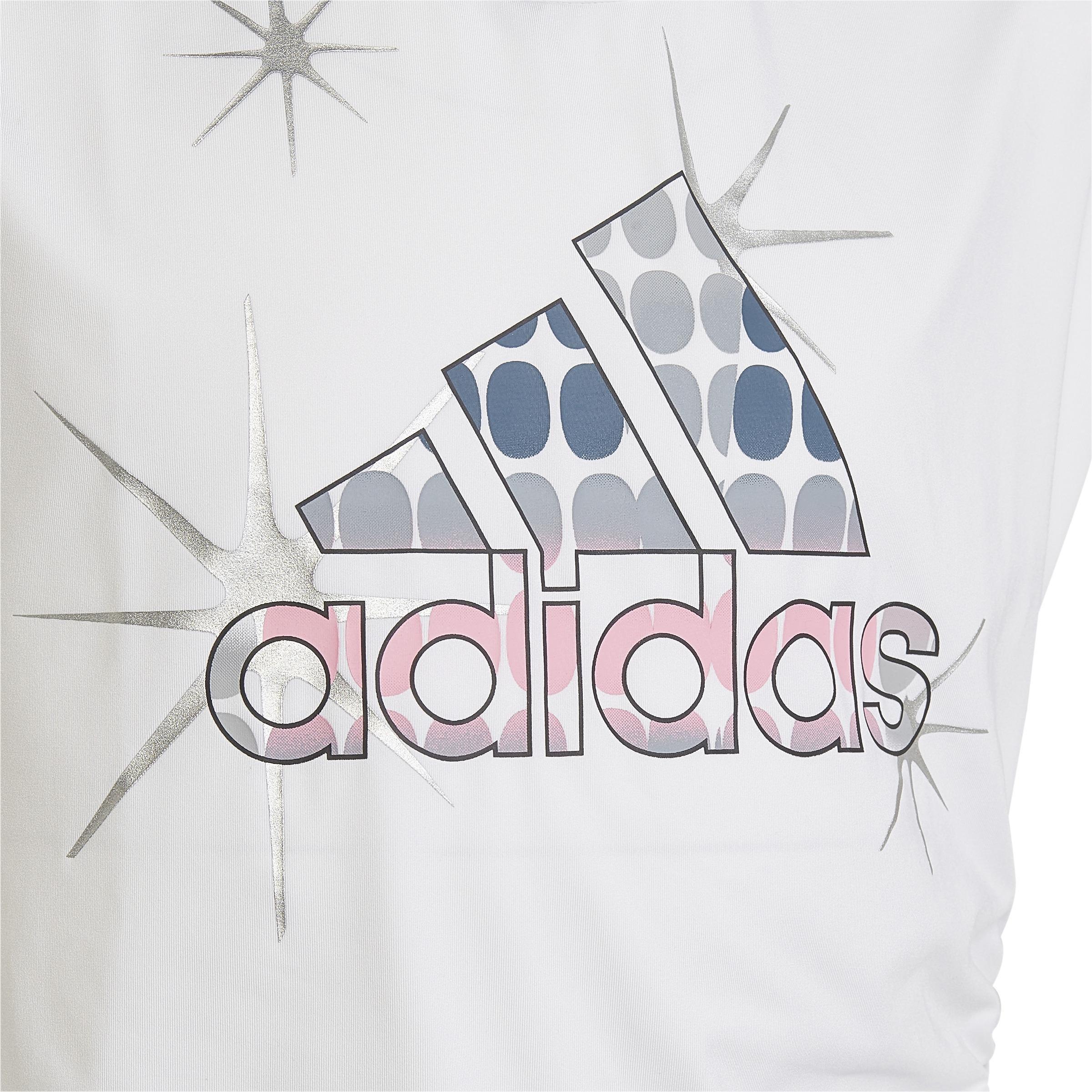 Kids Dance Single Jersey Regular Tank Top, White, , large image number 3