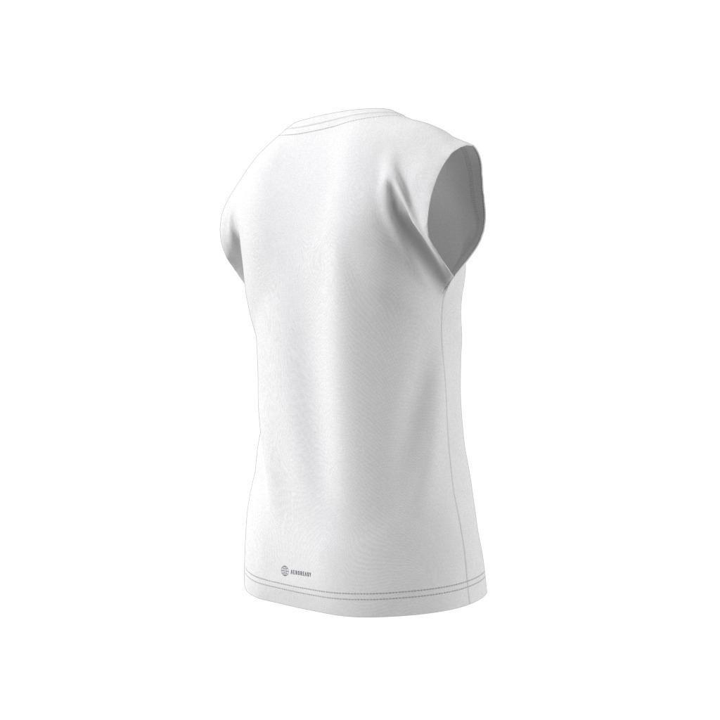 Kids Dance Single Jersey Regular Tank Top, White, , large image number 10