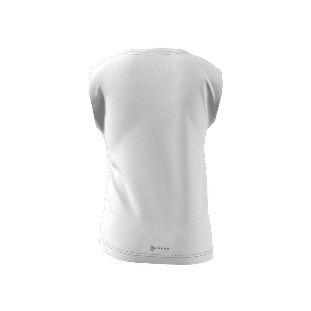 Kids Dance Single Jersey Regular Tank Top, White, , large image number 12