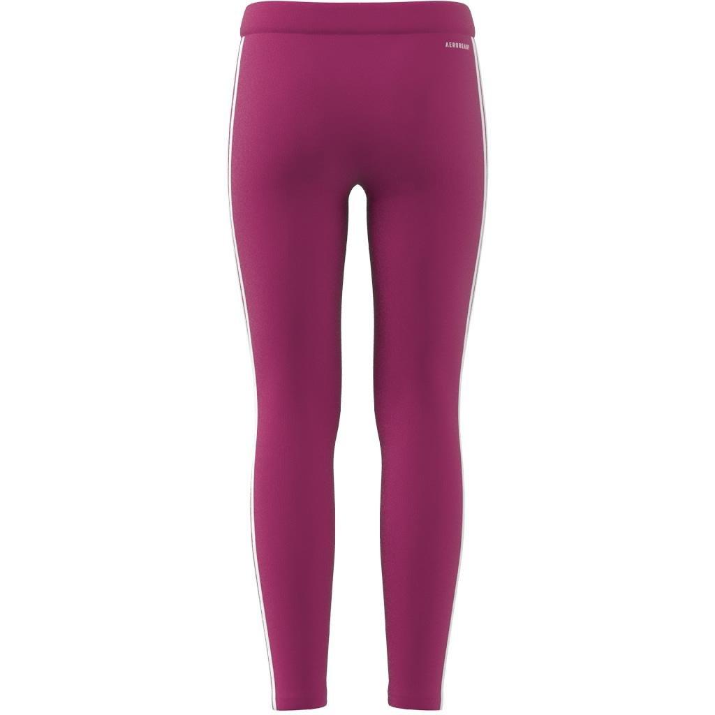 Kids Designed 2 Move 3-Stripes Leggings, Pink, , large image number 6