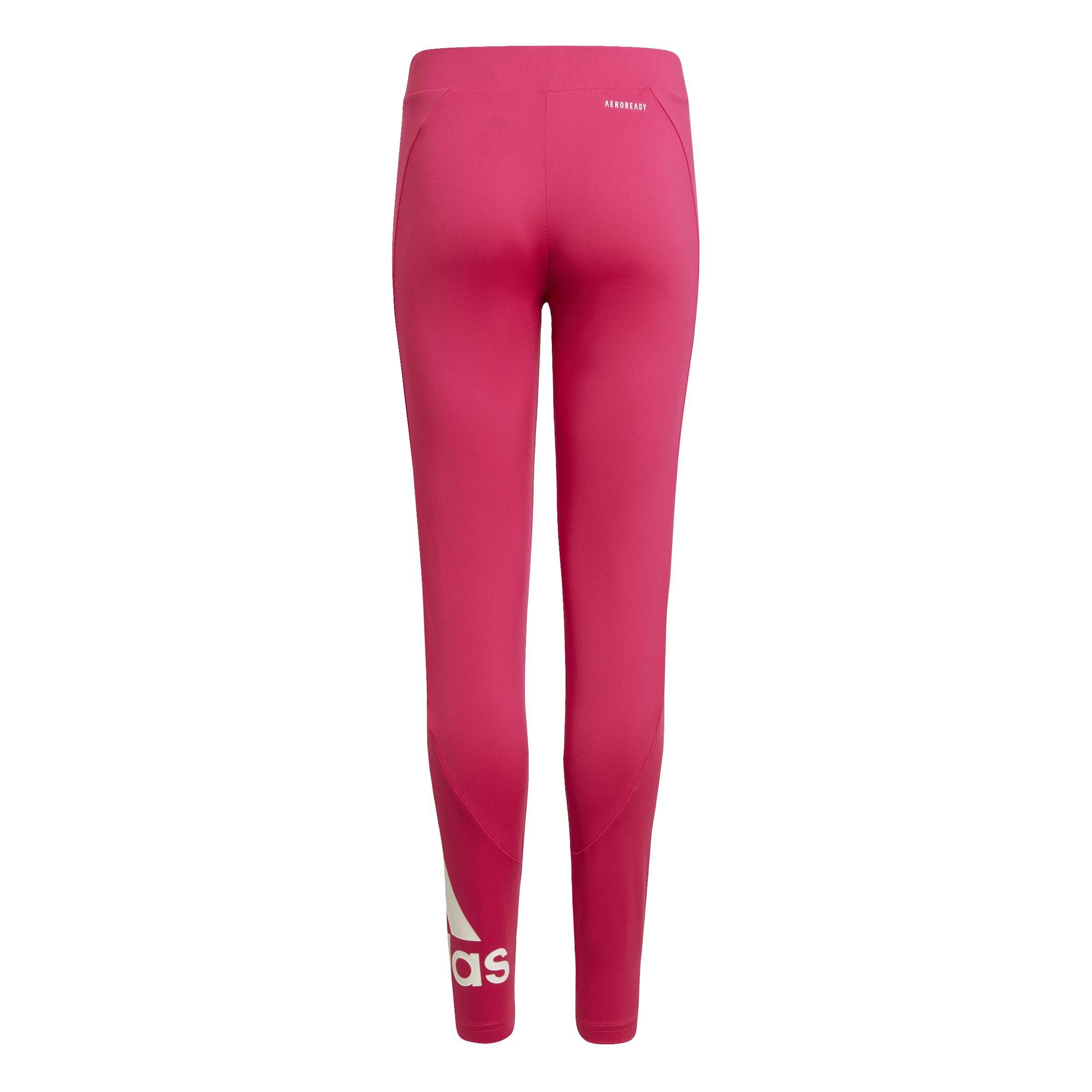 Girls pink cheap adidas leggings