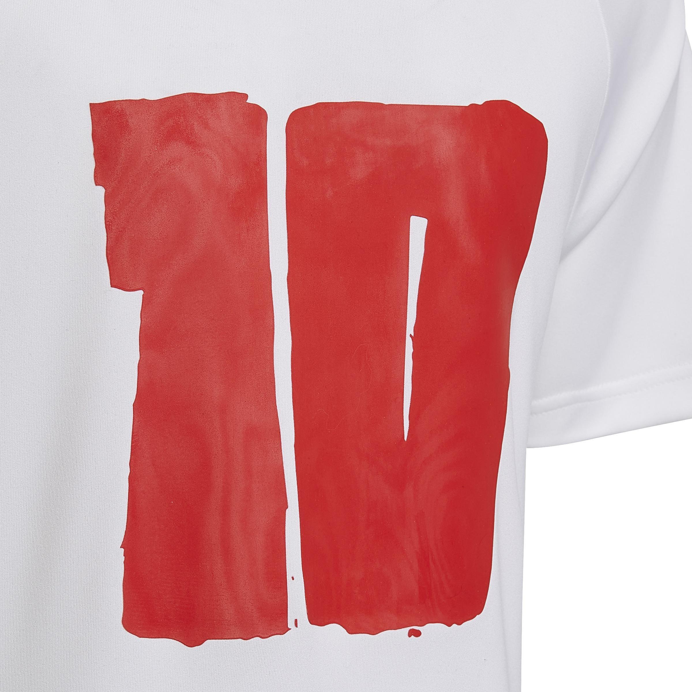 Unisex Kids Messi 10 Jersey, White, A901_ONE, large image number 4