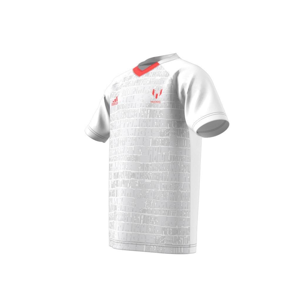 Unisex Kids Messi 10 Jersey, White, A901_ONE, large image number 6
