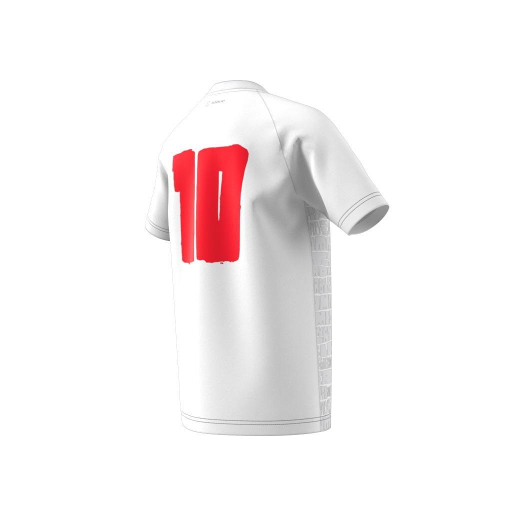 Unisex Kids Messi 10 Jersey, White, A901_ONE, large image number 7