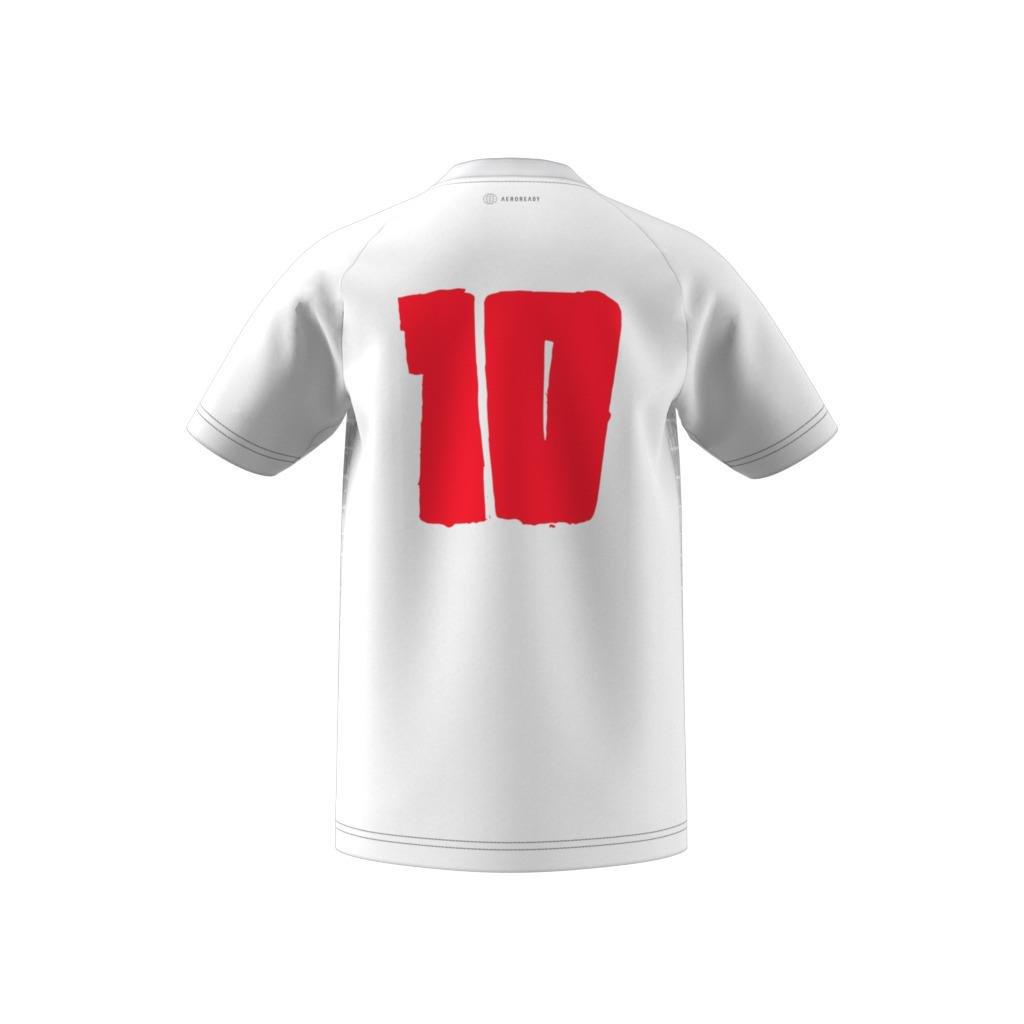 Unisex Kids Messi 10 Jersey, White, A901_ONE, large image number 8