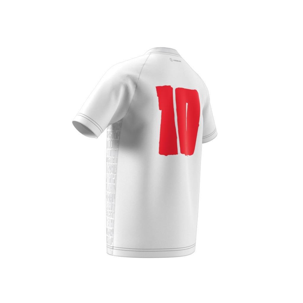 Unisex Kids Messi 10 Jersey, White, A901_ONE, large image number 10