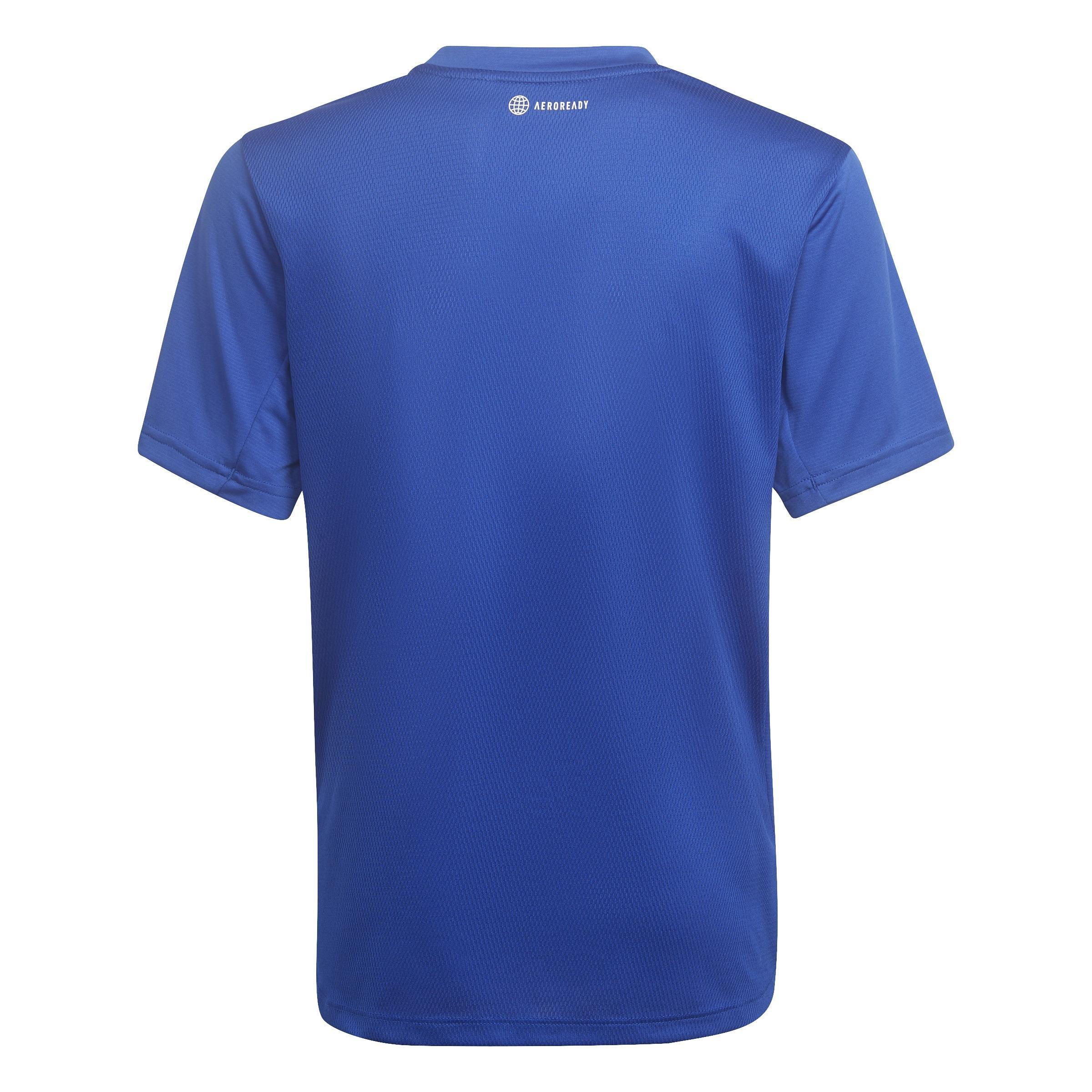 Kids Designed for Sport AEROREADY Training T-Shirt, Blue, A901_ONE, large image number 2